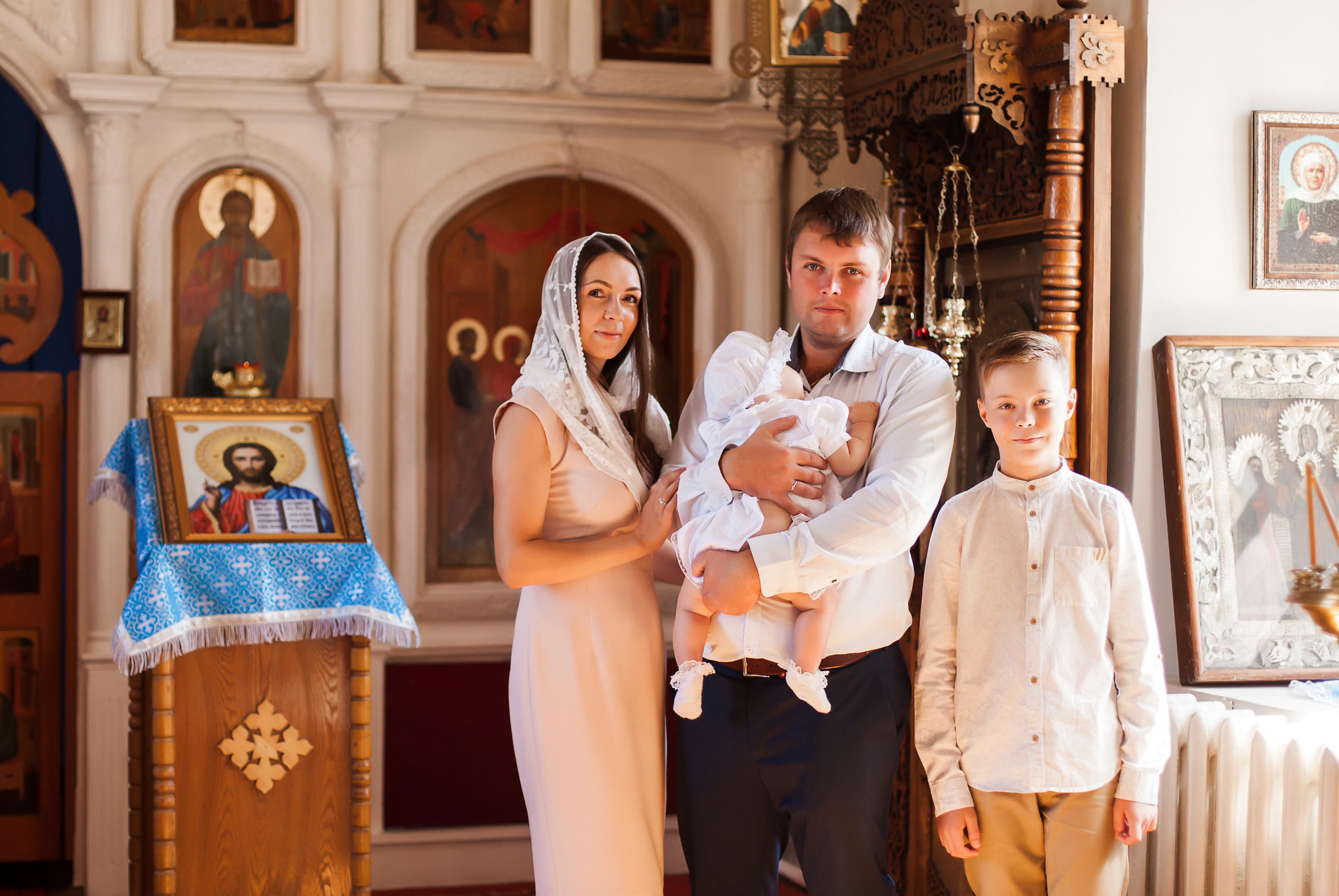 Крещение Арины. Фотограф новорожденных в Брянске Анжелика Прохоренкова