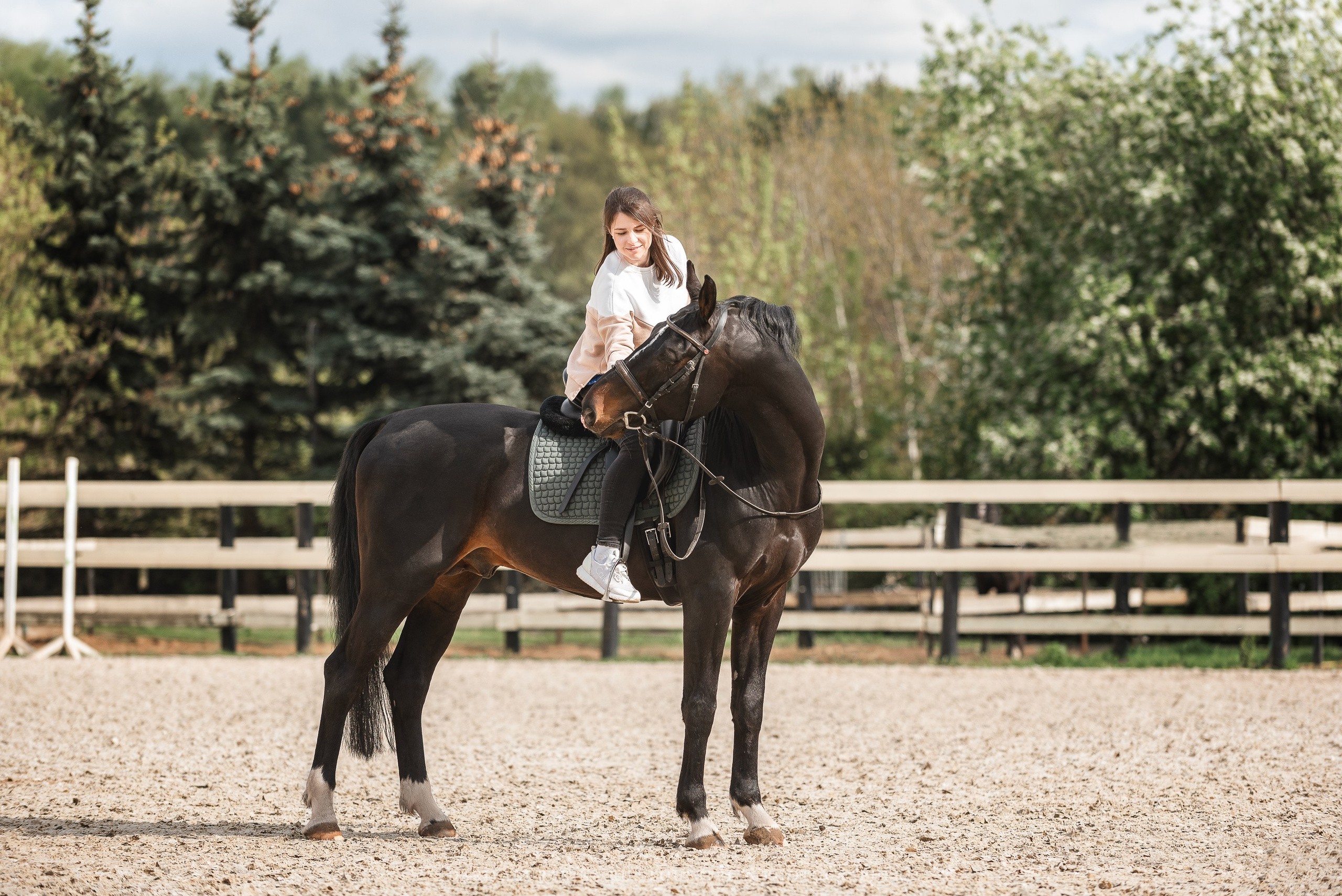Ира, Боря и Ника с Кливом, HORSIO. Конный фотограф Куракина Дарья • Фотосессии с лошадьми