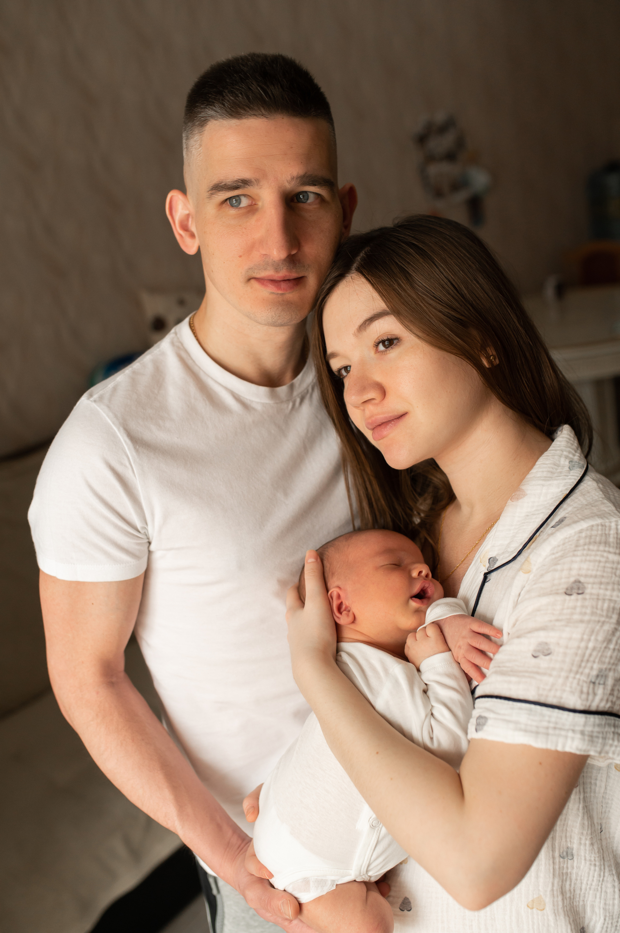 Домашняя съемка с новорождённым. Семейный фотограф в Москве Ольга Барсукова