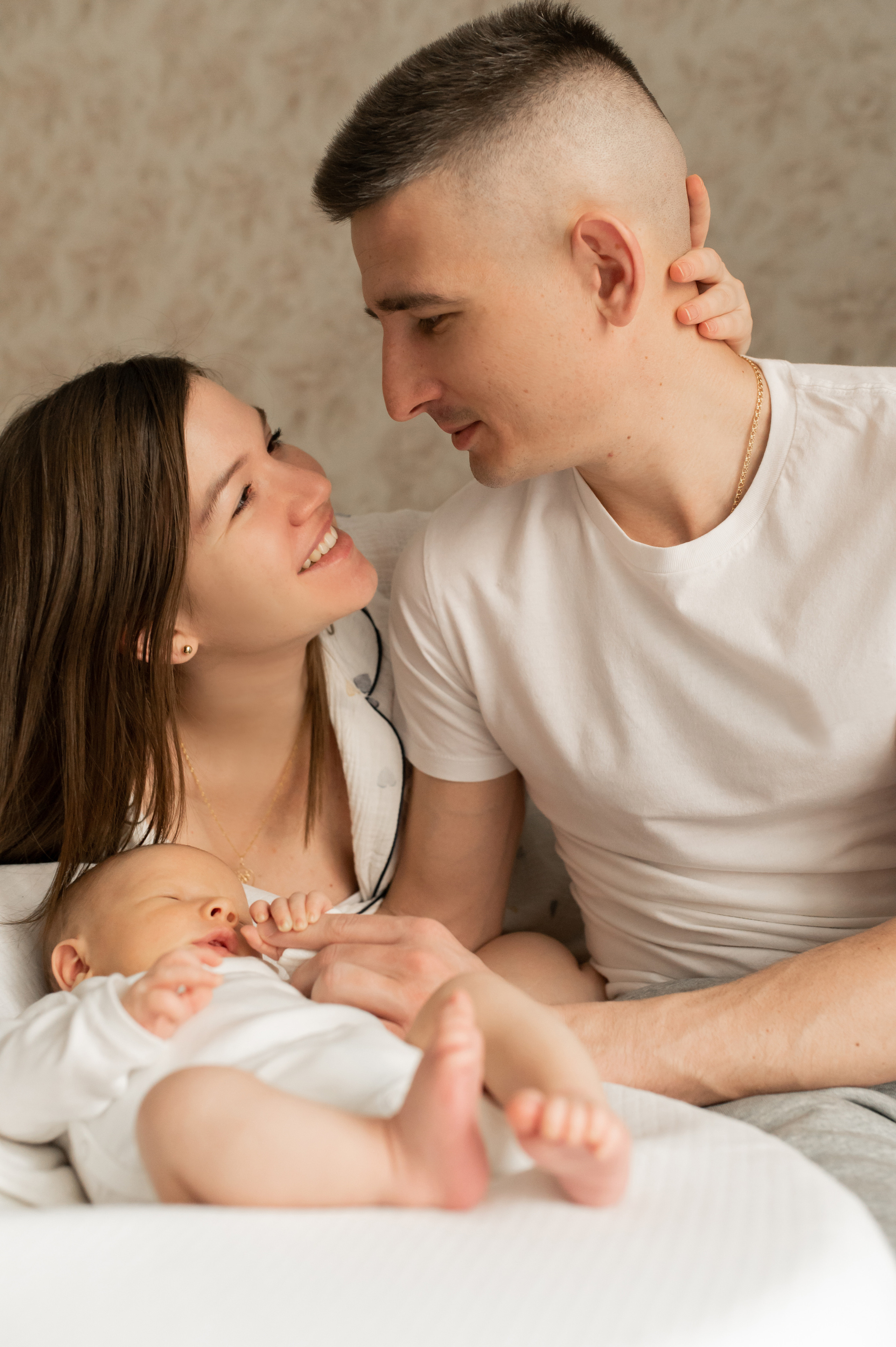 Домашняя съемка с новорождённым. Семейный фотограф в Москве Ольга Барсукова