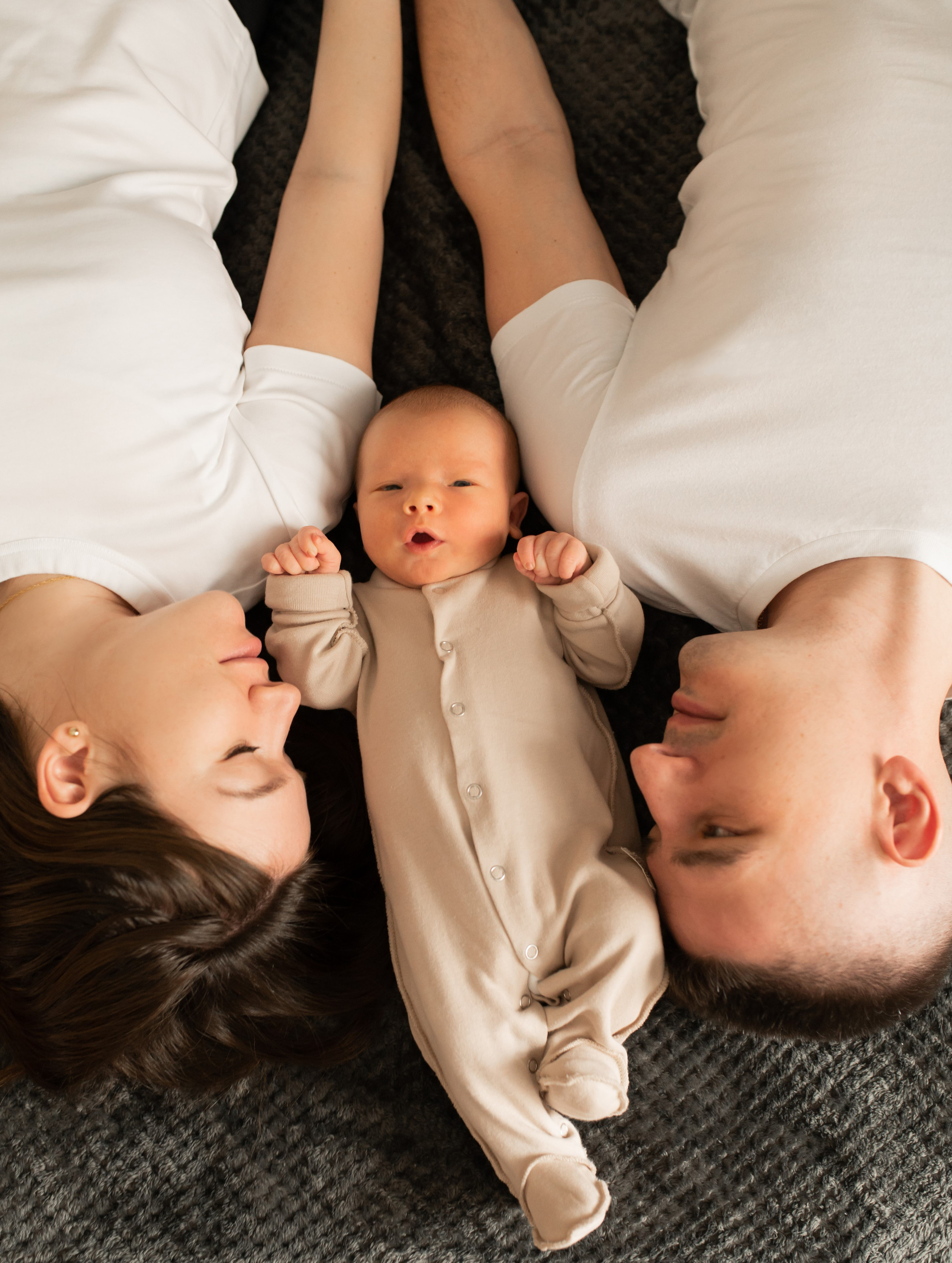 Домашняя съемка с новорождённым. Семейный фотограф в Москве Ольга Барсукова