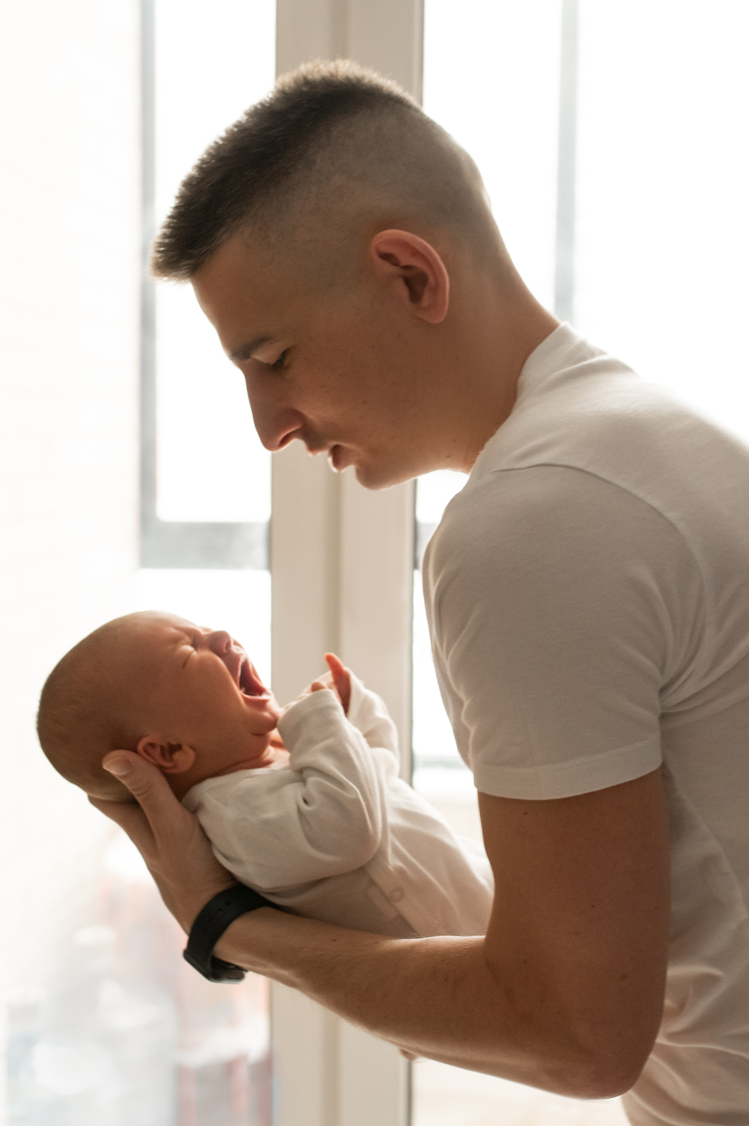 Домашняя съемка с новорождённым. Семейный фотограф в Москве Ольга Барсукова