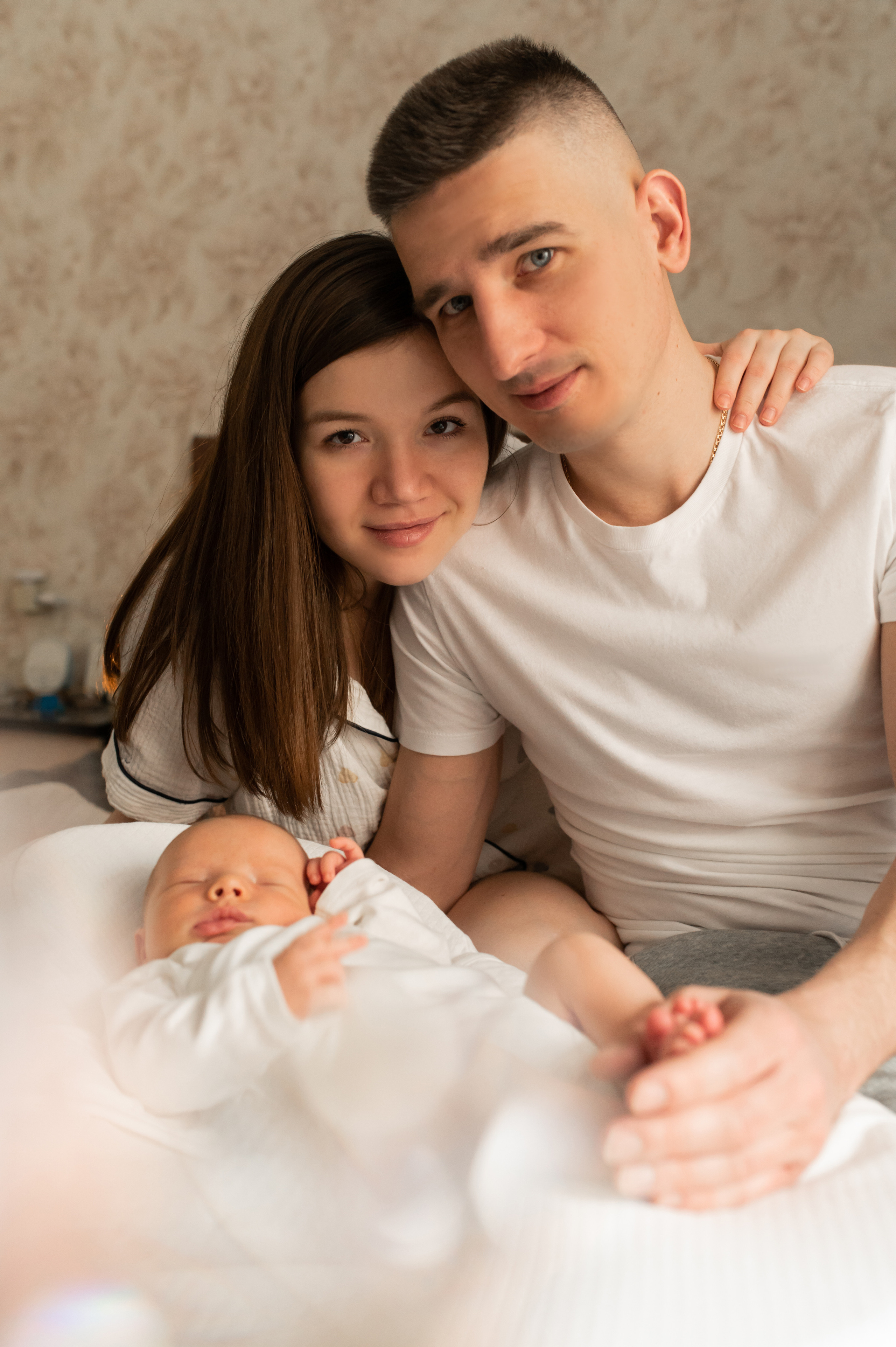 Домашняя съемка с новорождённым. Семейный фотограф в Москве Ольга Барсукова