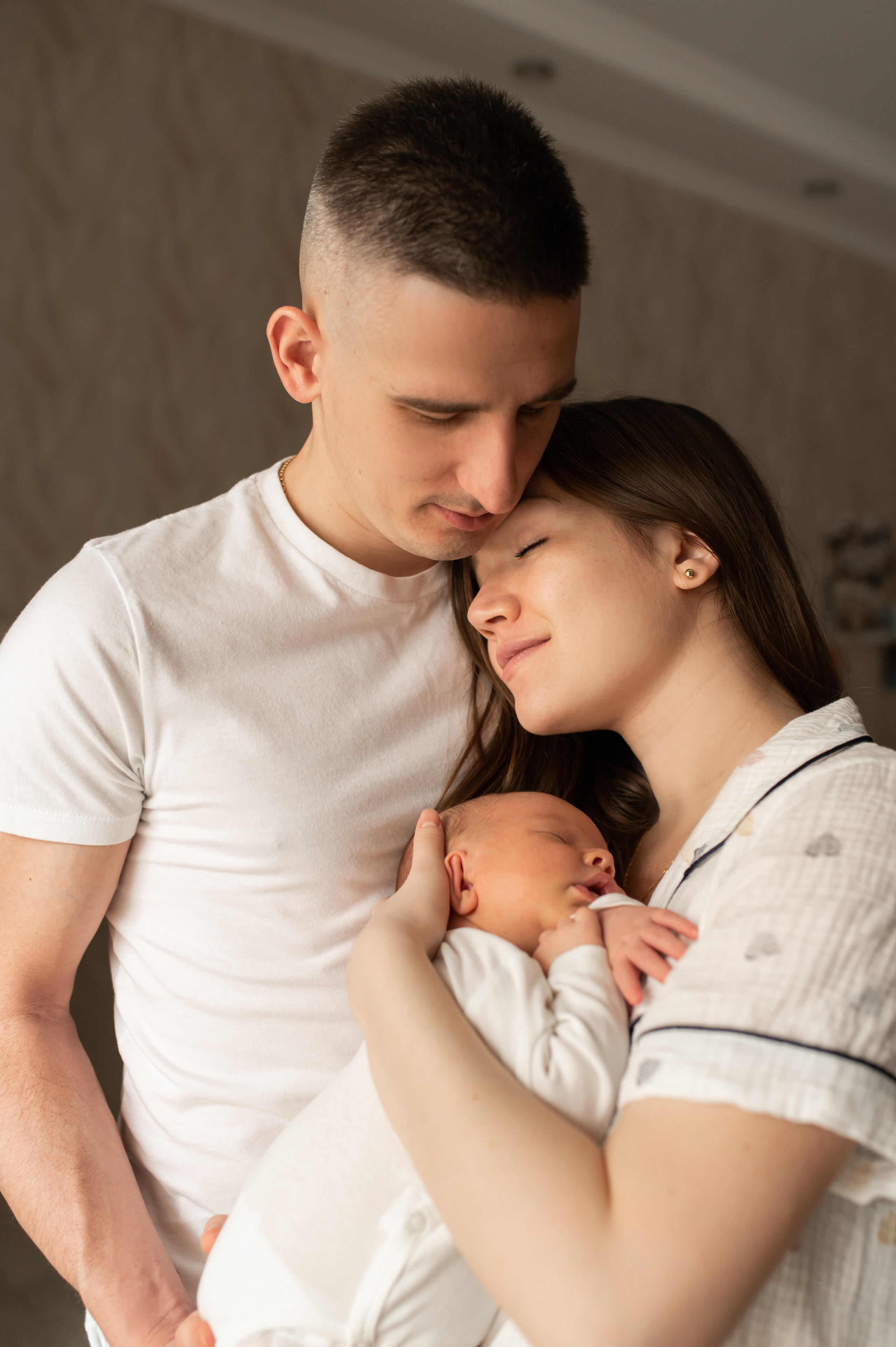 Домашняя съемка с новорождённым. Семейный фотограф в Москве Ольга Барсукова