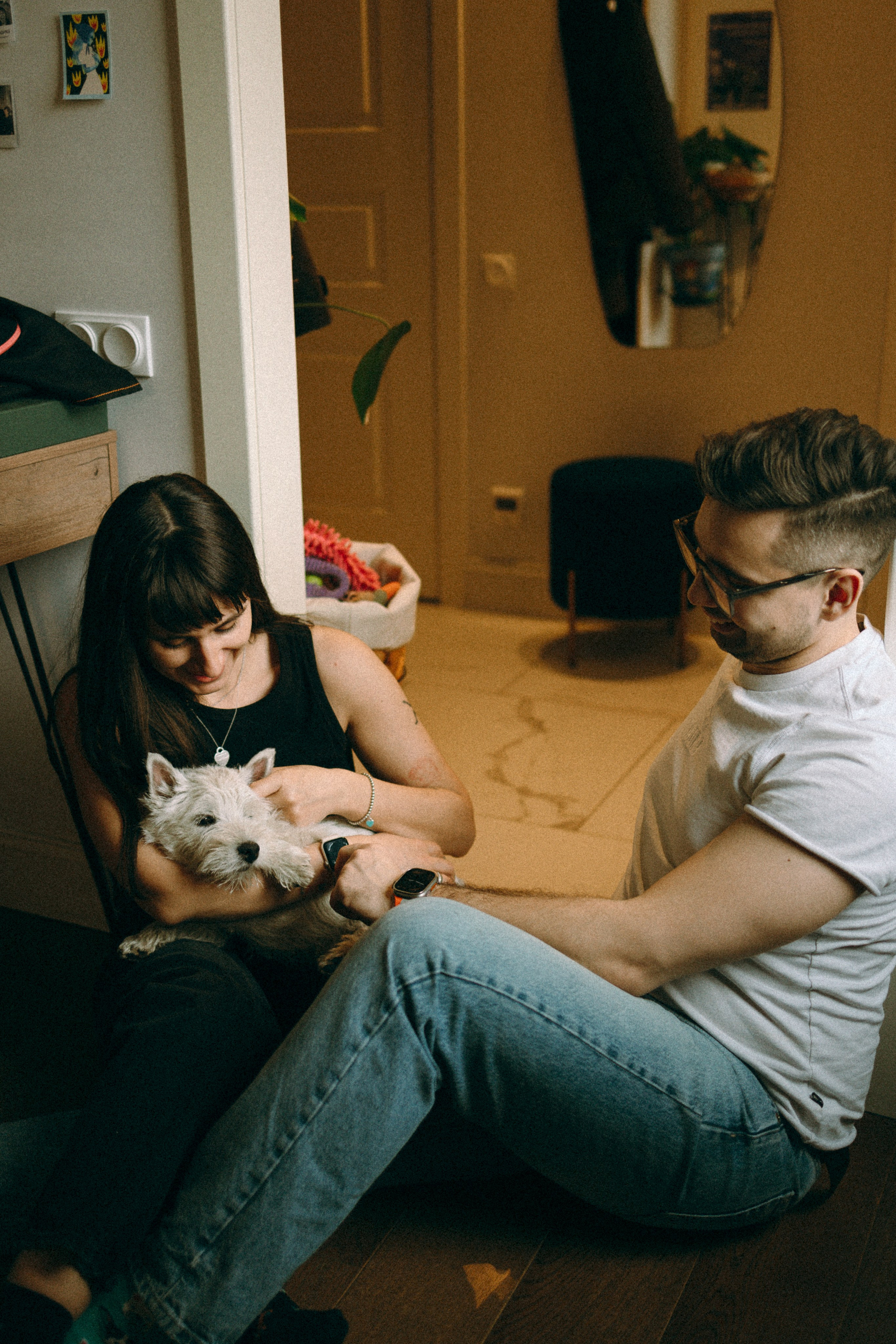 Снежуля, Мари и Саша. Фотограф анималист Анастасия Пикей