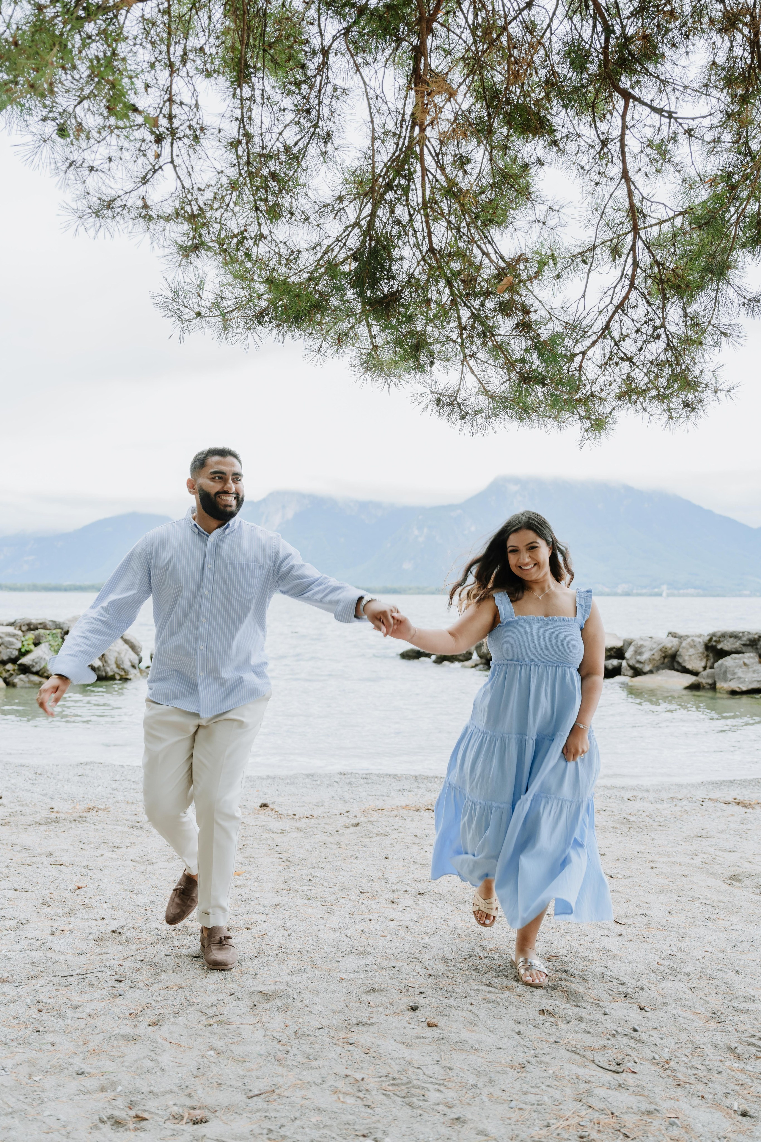 Krishna & Ravi | Proposal Montreux. Professional Wedding Photographer Geneva & Romande Switzerland | Tanya Creator