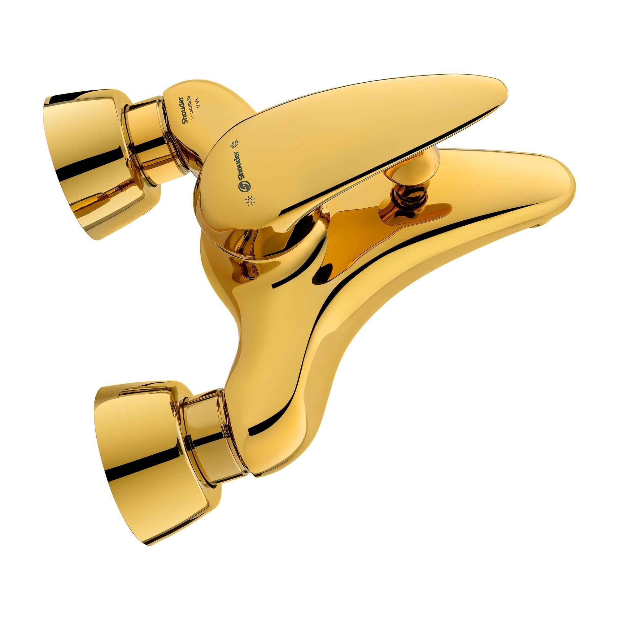 Золотой смеситель для ванны