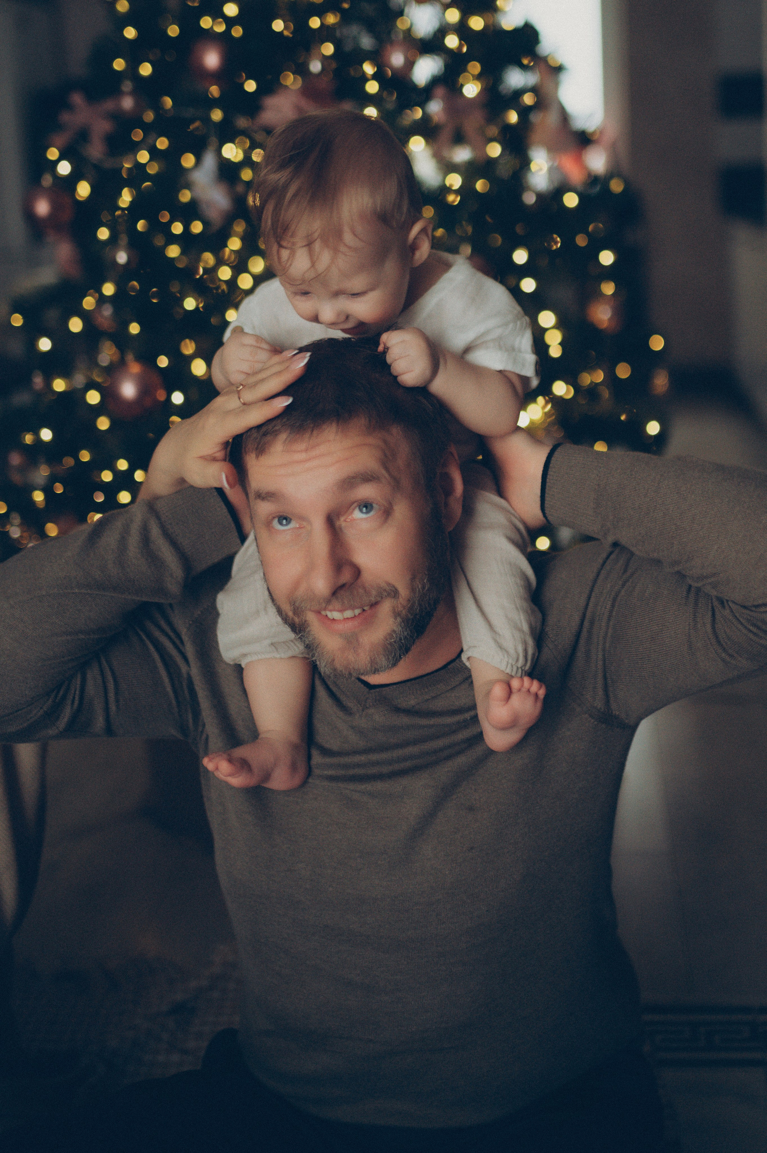Лева, Жанна и Владимир (новогодняя домашняя). Фотограф, г. Лесной Свердловской области