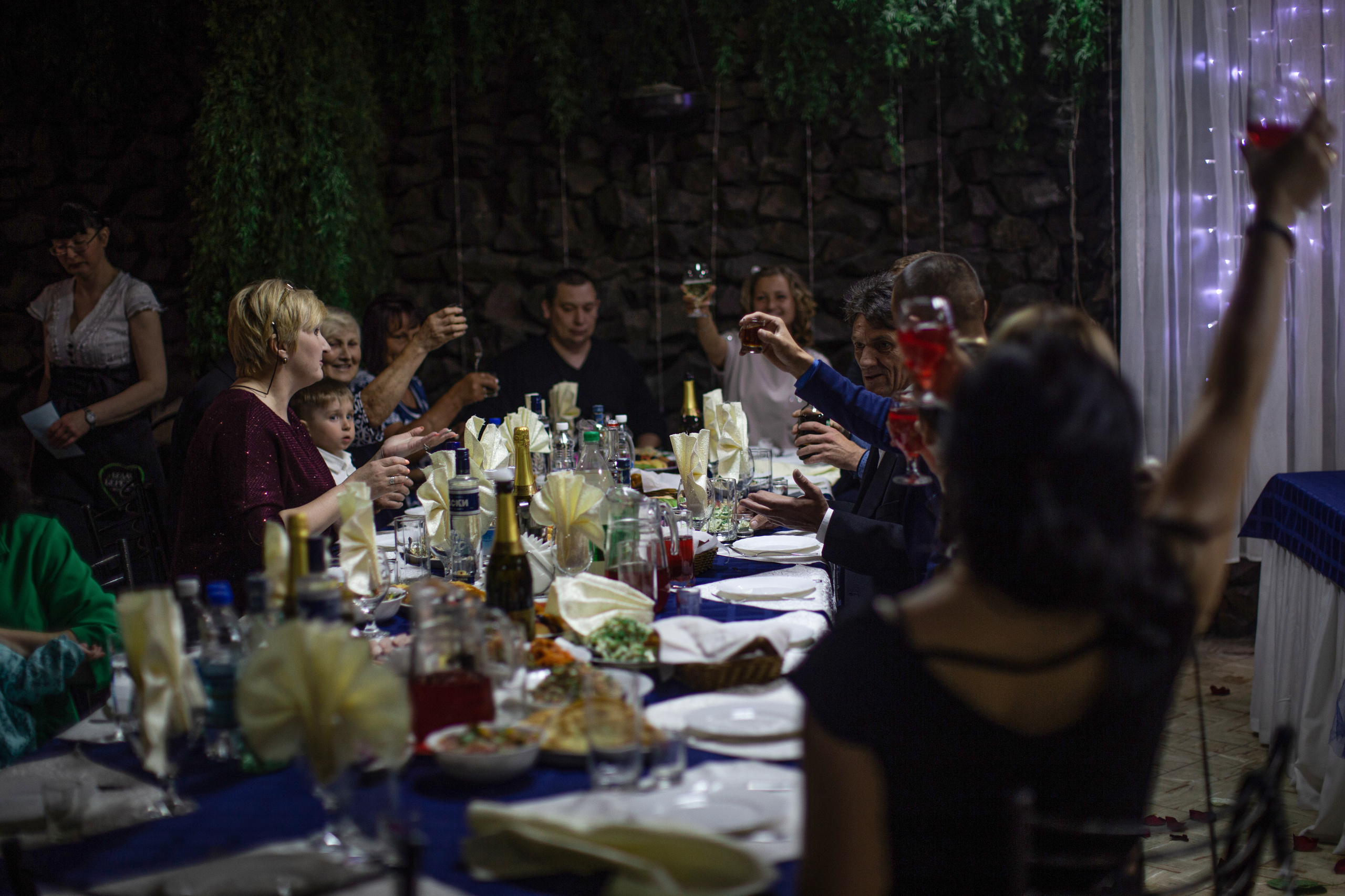 Свадебный банкет. Фотограф Камчатка