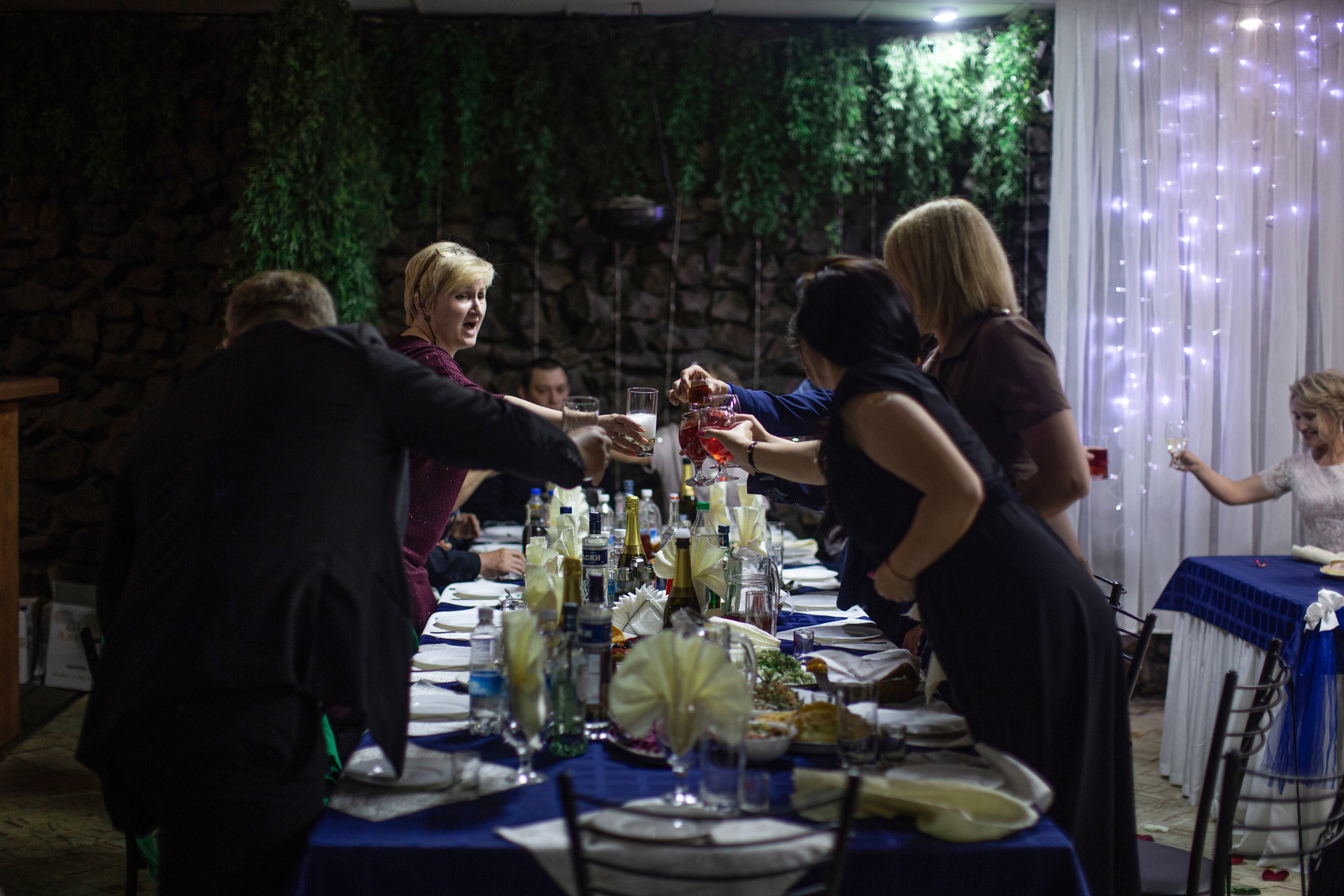 Свадебный банкет. Фотограф Камчатка