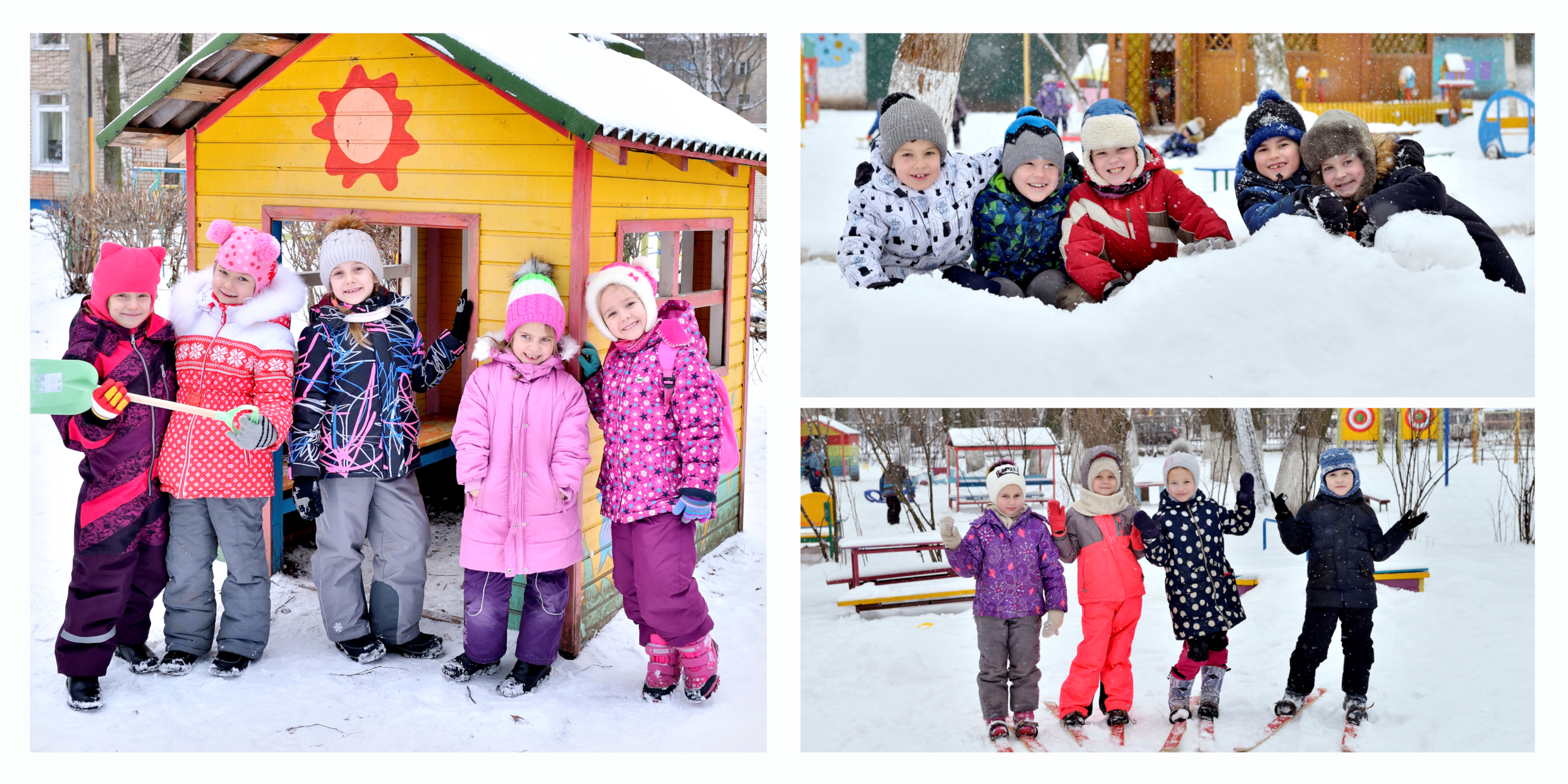 Зимняя прогулка (детский сад). Фотограф в Ярославле Наталья Романова. Выпускные альбомы для детского сада, начальной и средней школы