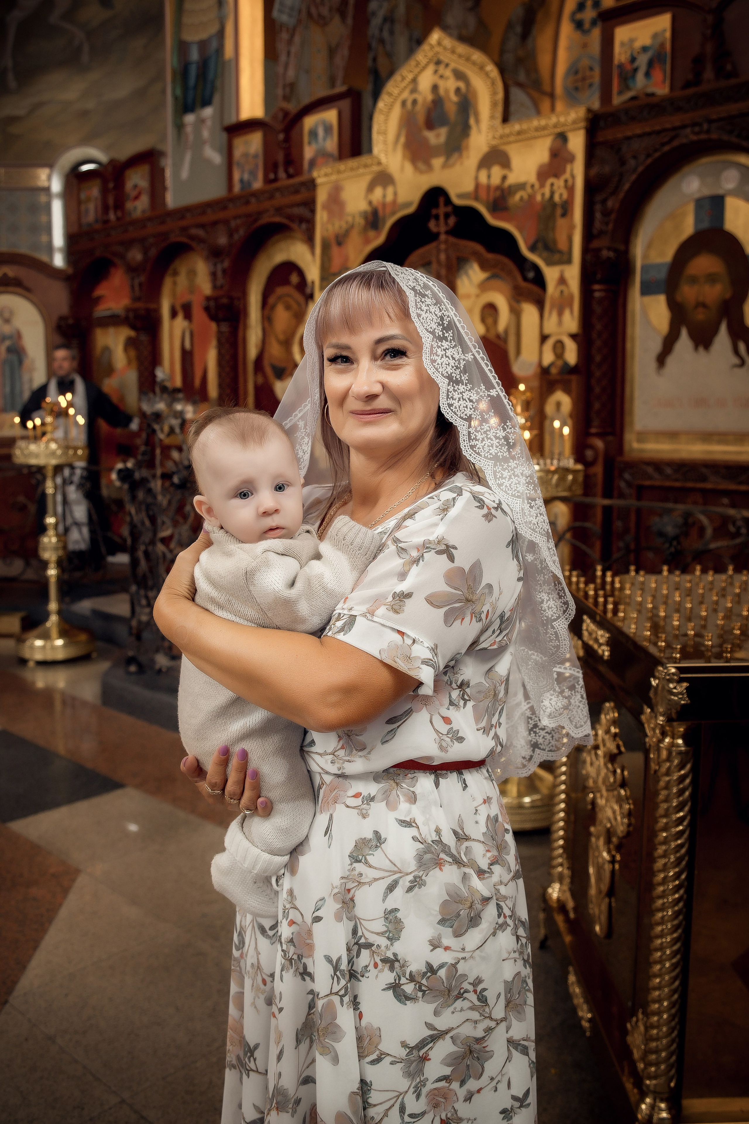 Таинство Крещения Романа, Храм Всех Святых Волгоград Мамаев Курган. Церковный, семейный и репортажный фотограф Волгоград, Волжский