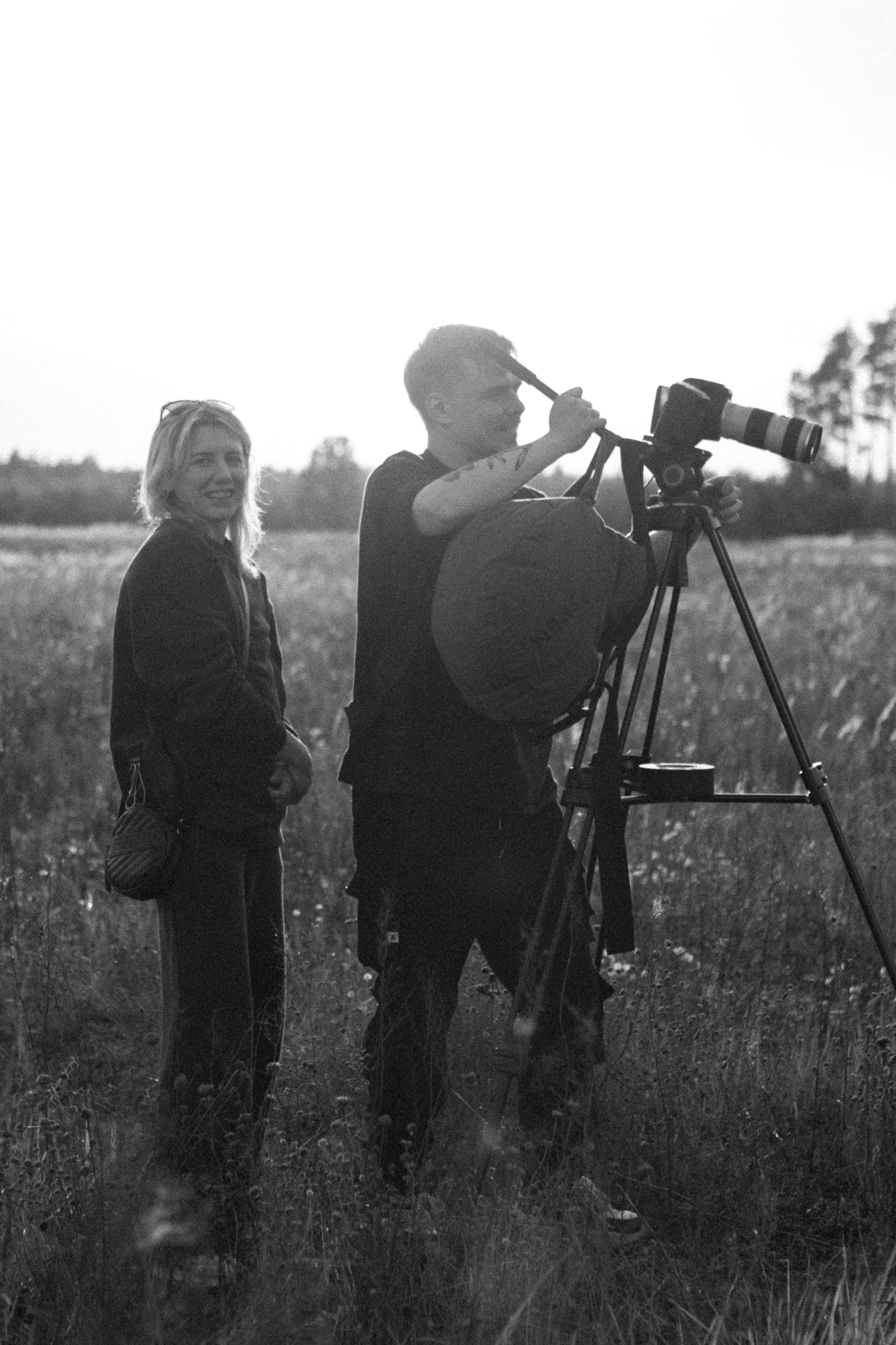 Backstage. Съемка клипа в поле. Фотограф Анастасия Кулешова