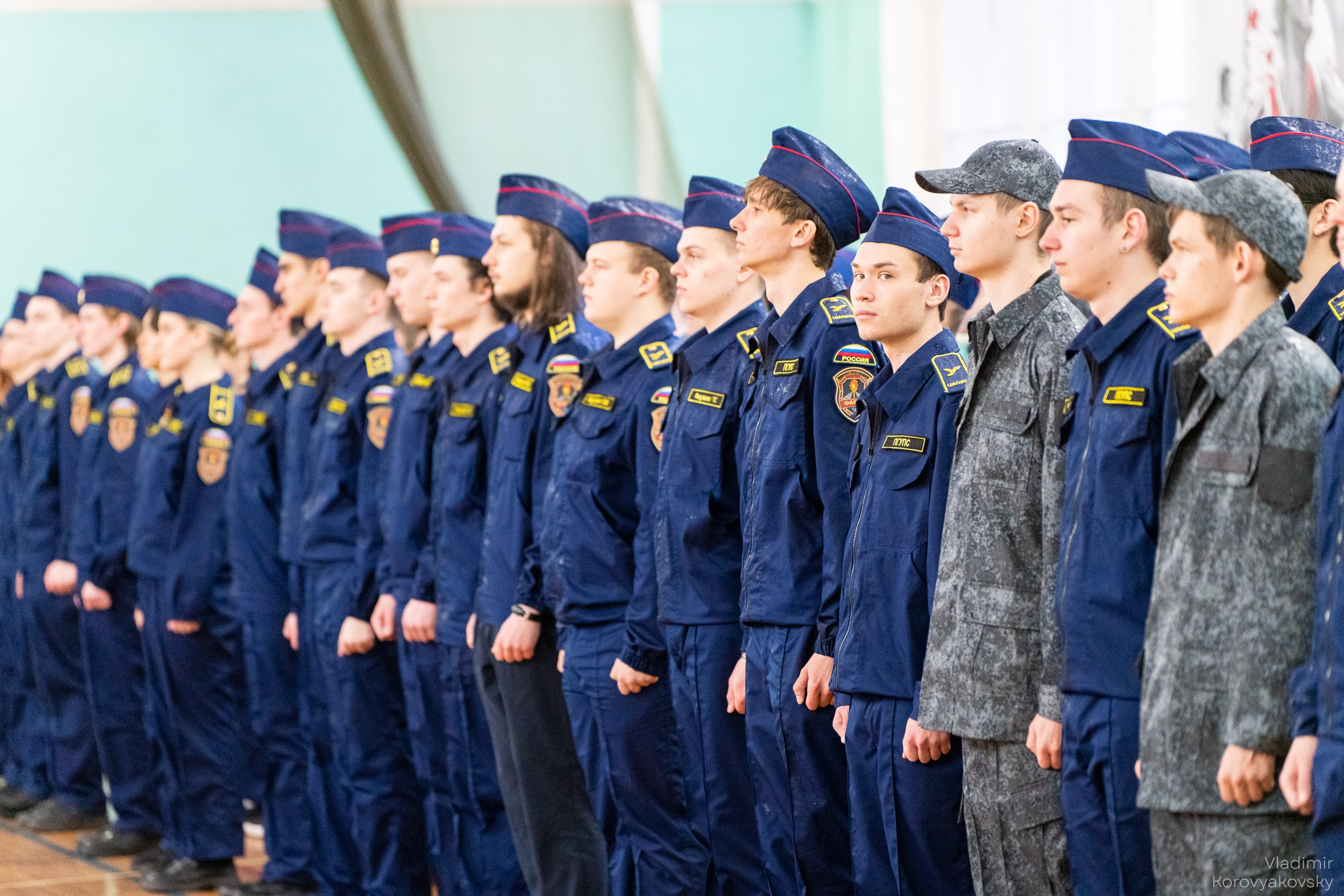 Торжественное закрытие курса военной подготовки. Фотограф Владимир Коровяковский