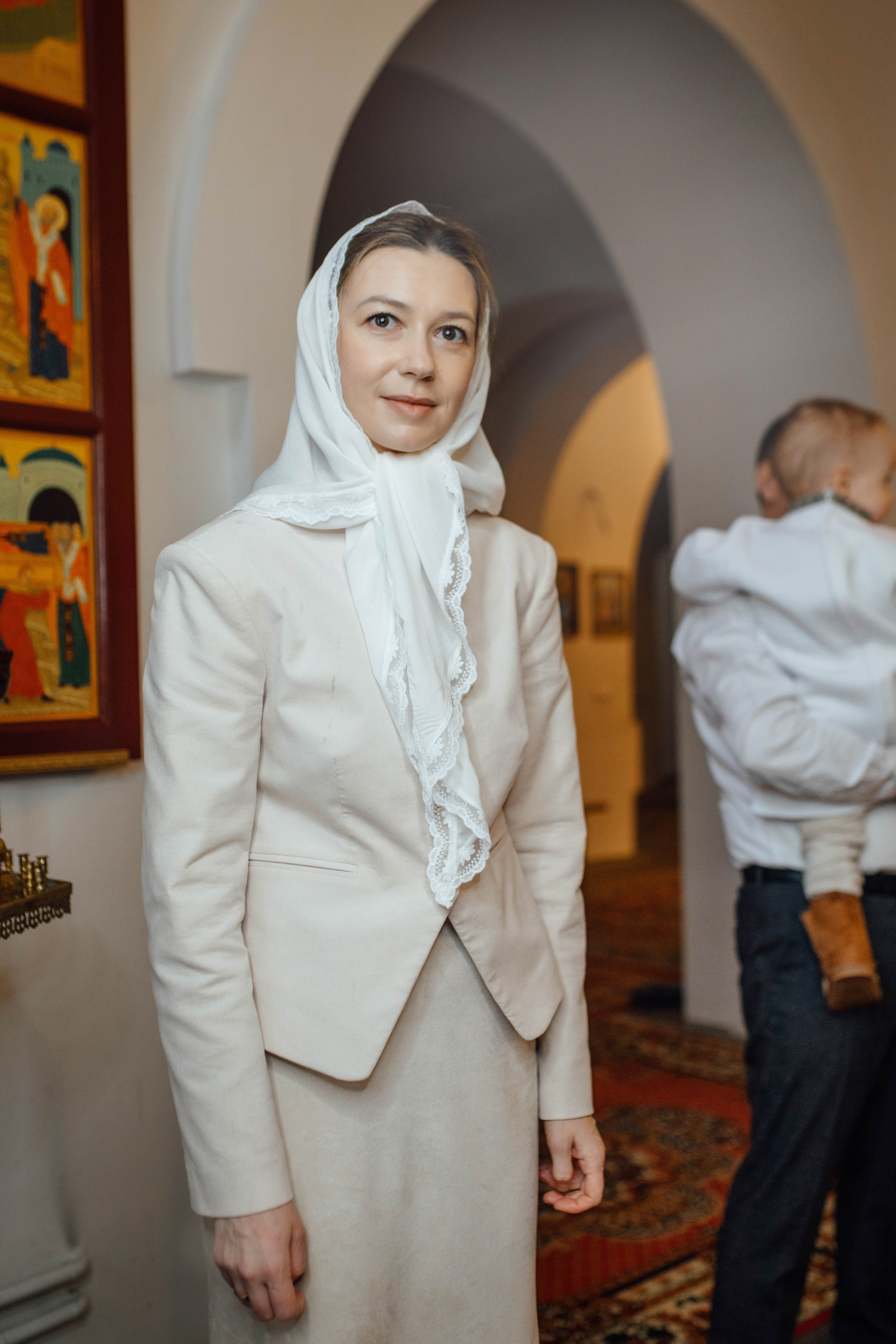 Таинство крещения Льва, храм Вознесения Господня, Ждановичи, февраль 2025