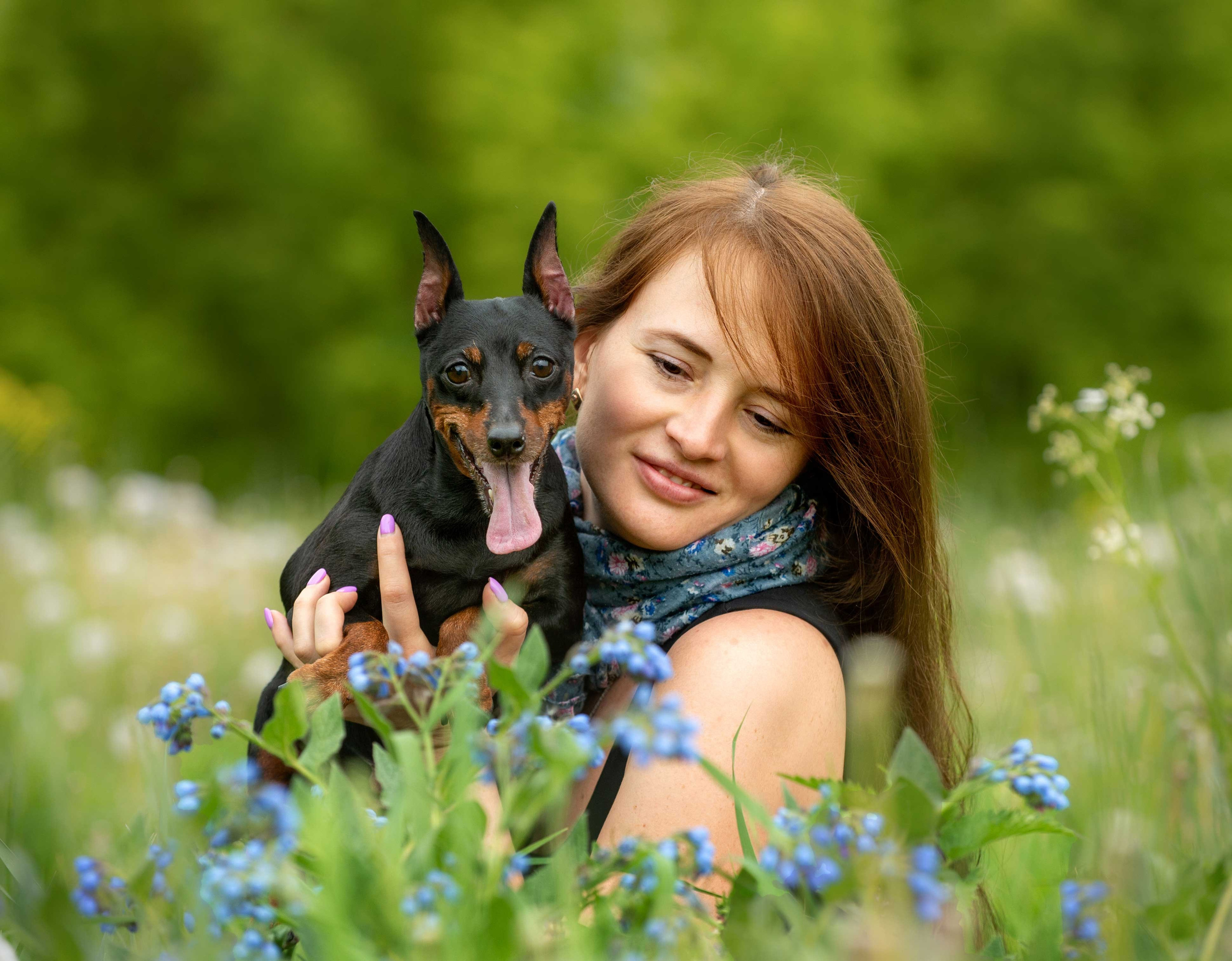 Фото с домашними питомцами. Портретная и свадебная фотосъемка. Москва и область