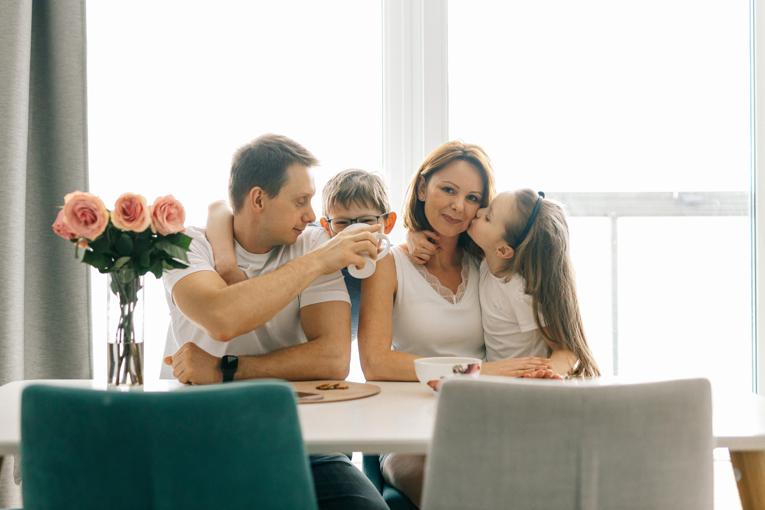 Семейная фотосессия у вас дома.