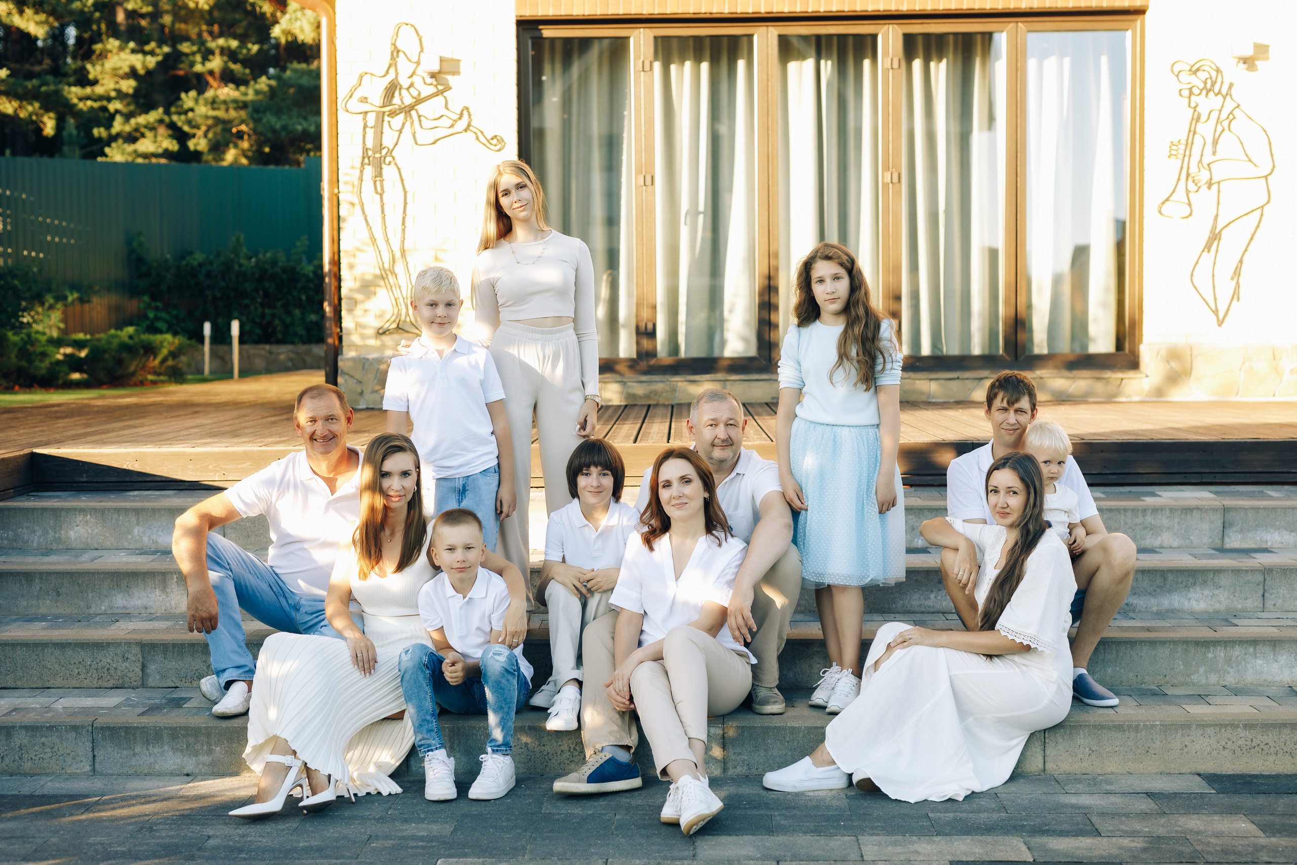 Фотосессия большой семьи