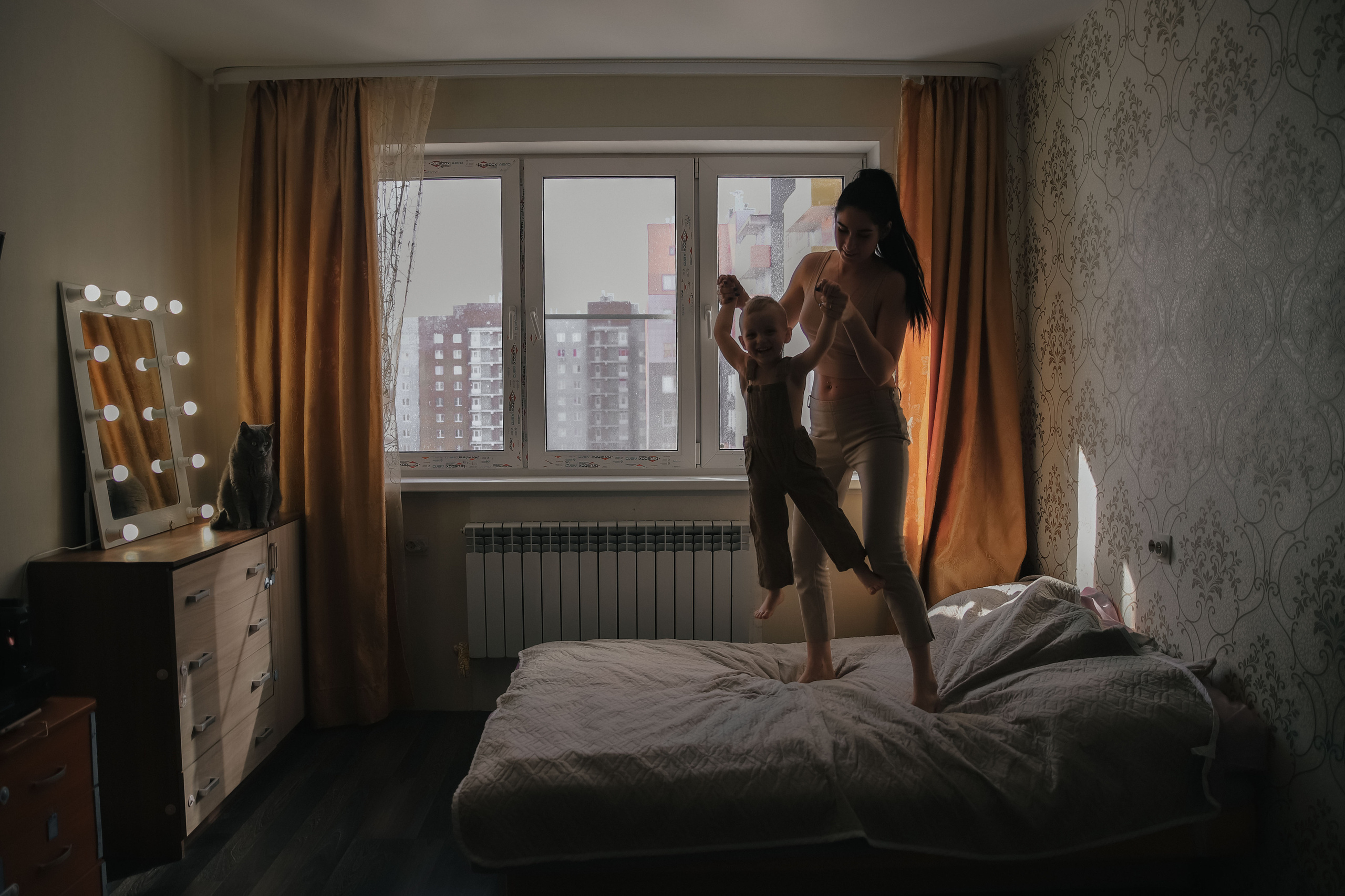 Домашняя съемка. Семейный свадебный интерьерный фотограф Тверь Санкт- Марина Свистунова