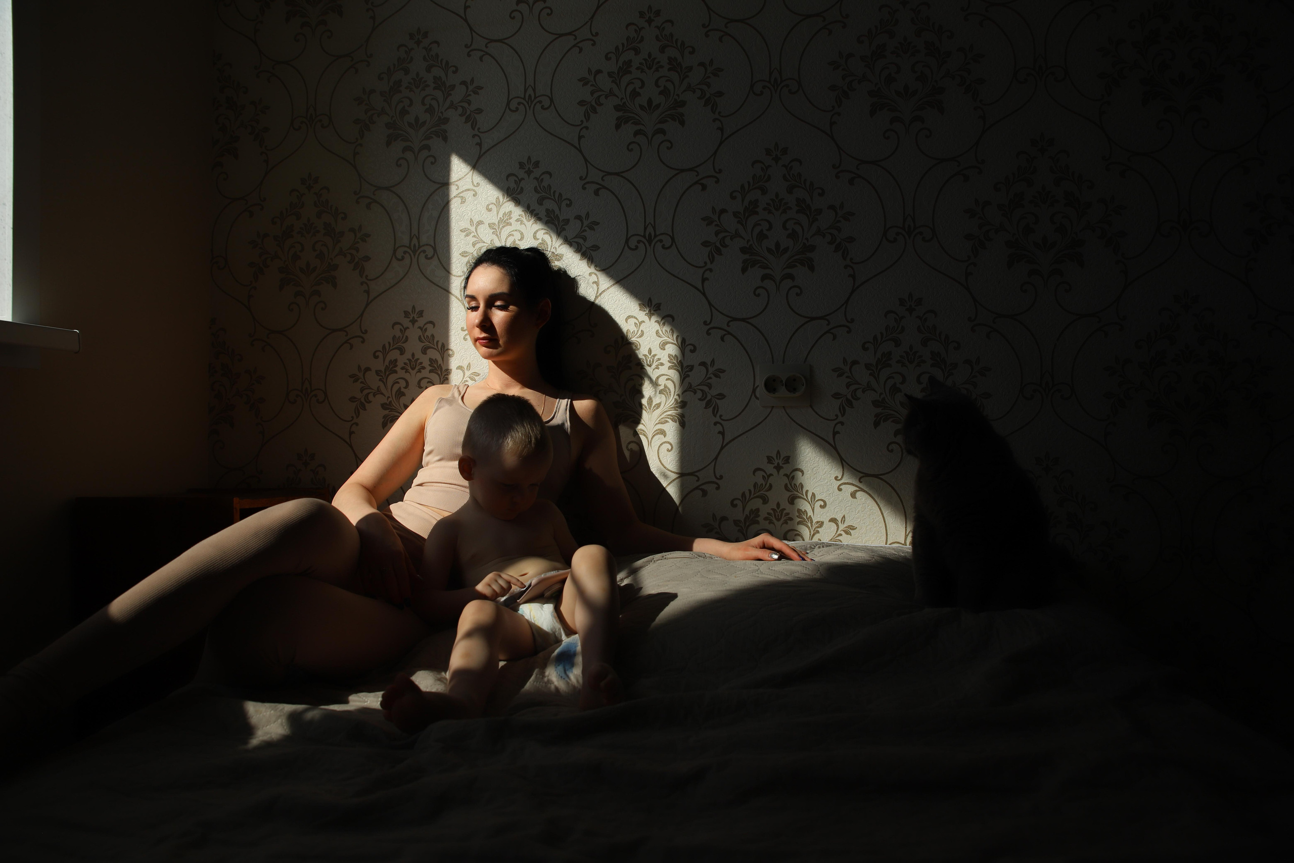 Домашняя съемка. Семейный свадебный интерьерный фотограф Тверь Санкт- Марина Свистунова