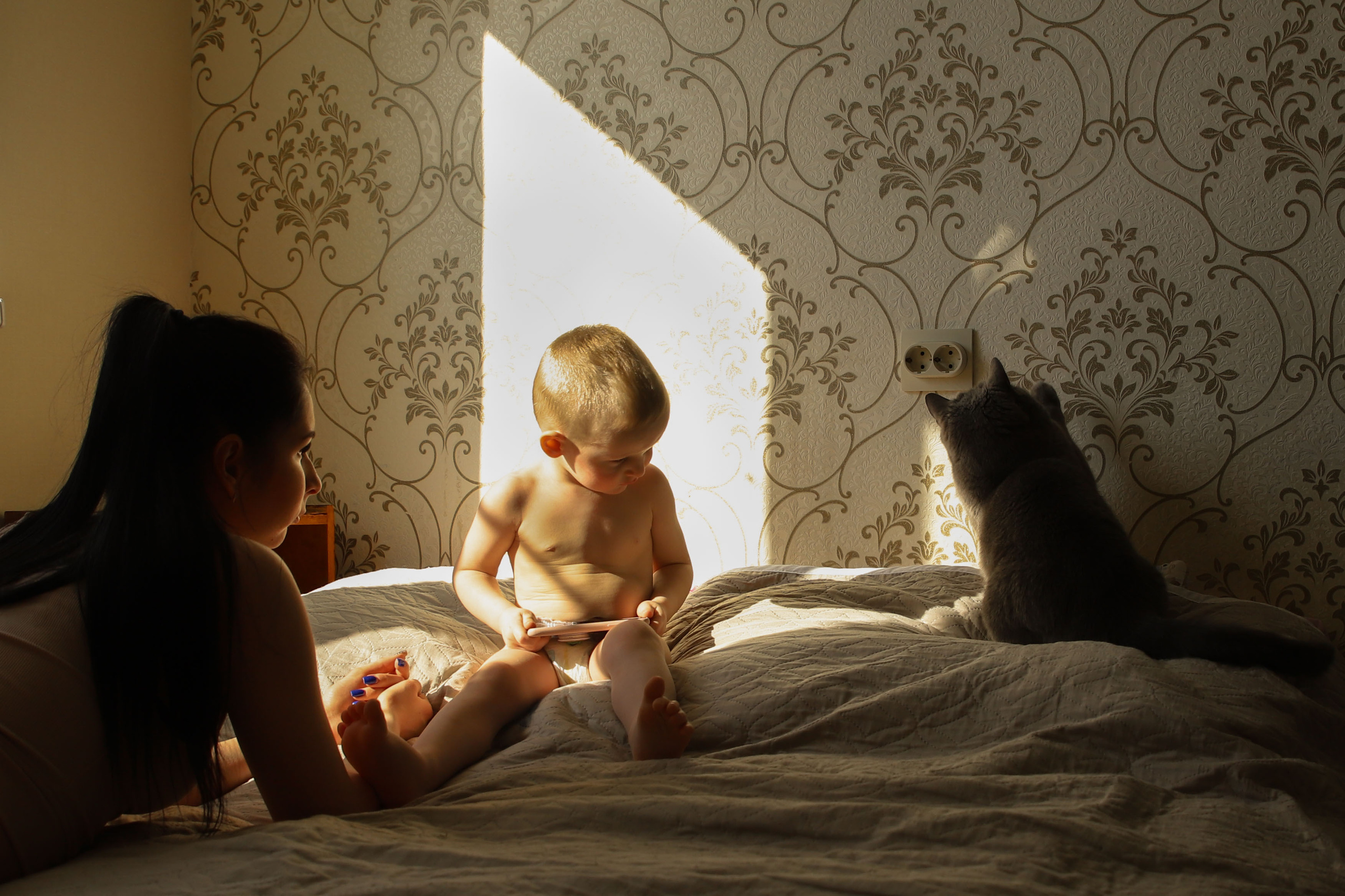 Домашняя съемка. Семейный свадебный интерьерный фотограф Тверь Санкт- Марина Свистунова