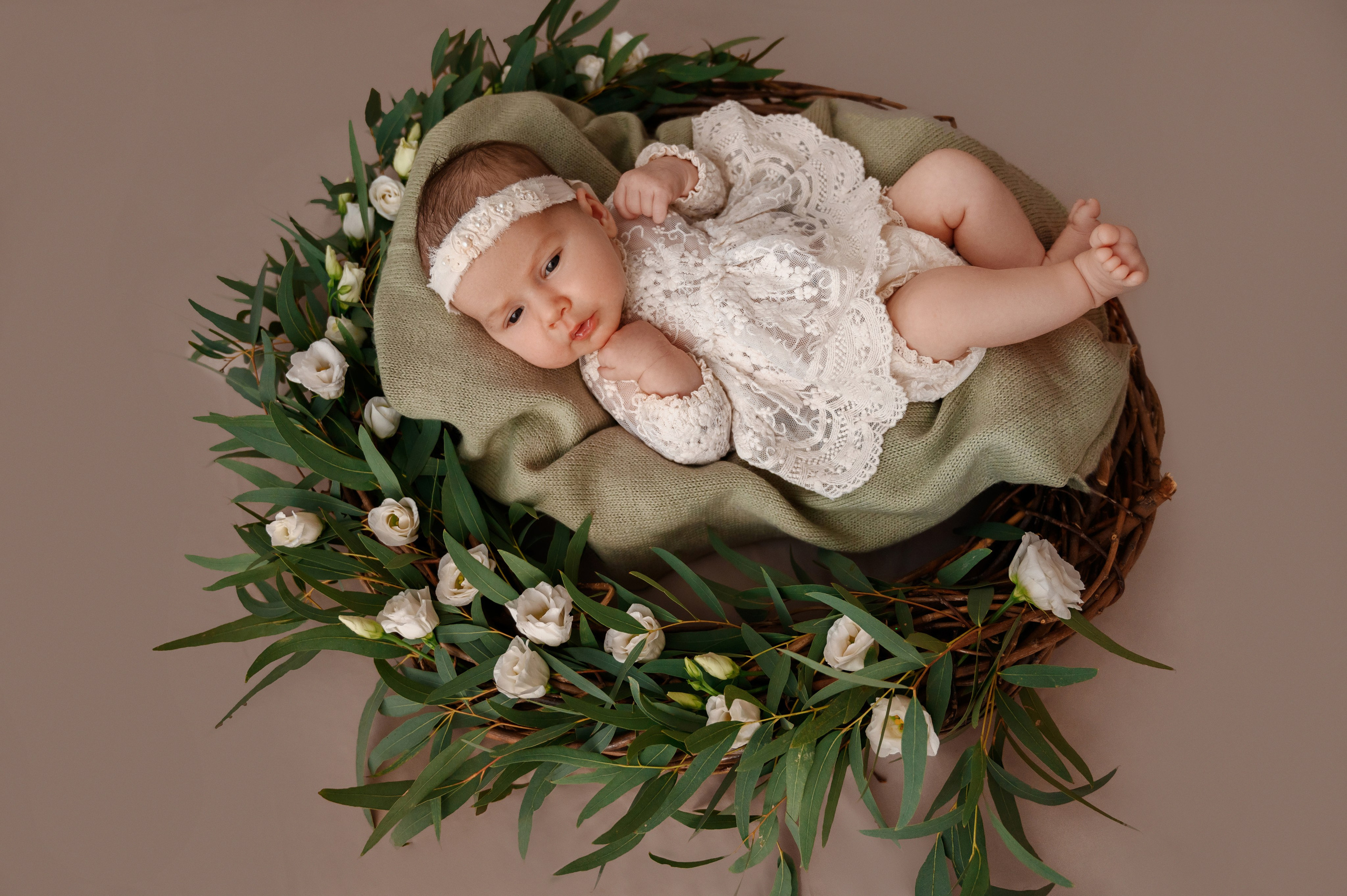 Newborn girl. Фотограф новорожденных малышей в Санкт-Петербурге