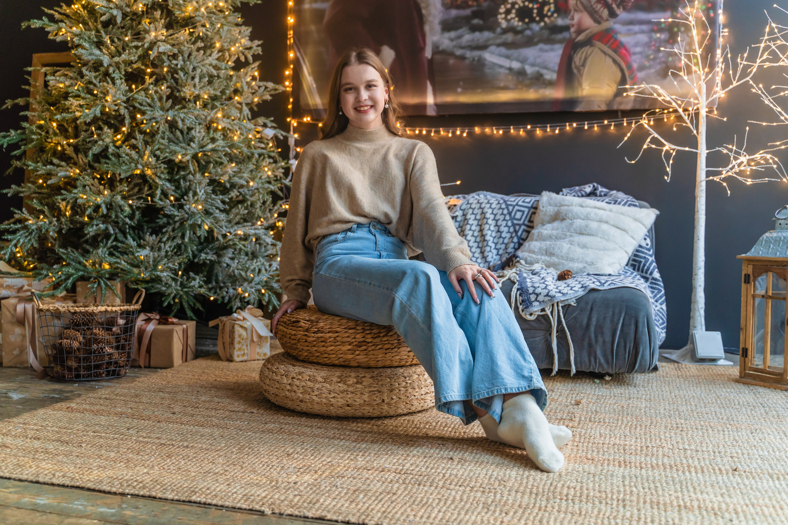 Арина и хаски Капелла и Агнар. Фотограф в Москве Ленарская Дарья