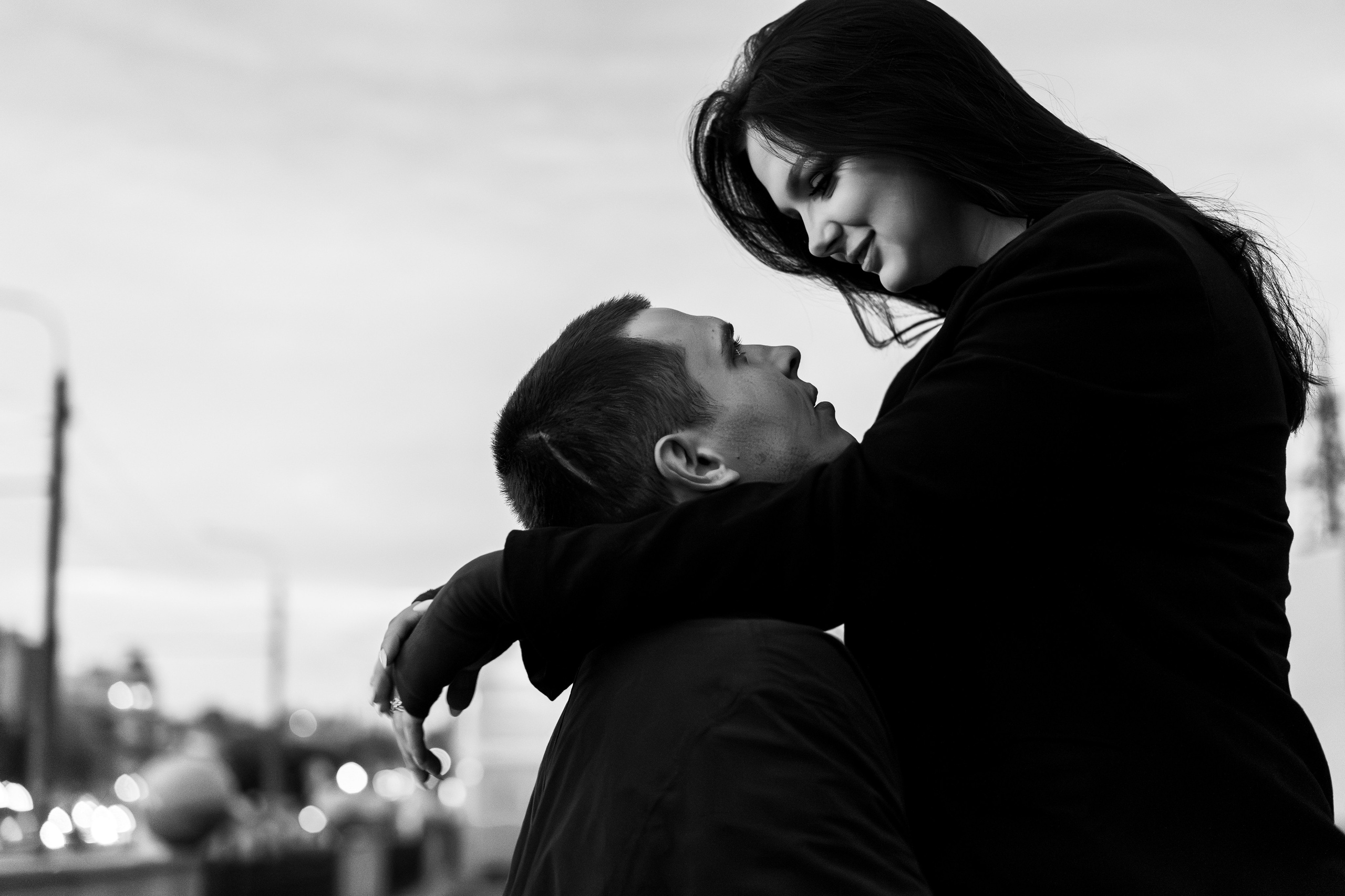 Прогулка по ночному городу. Свадебный фотограф Барнаул Алексей Павлов