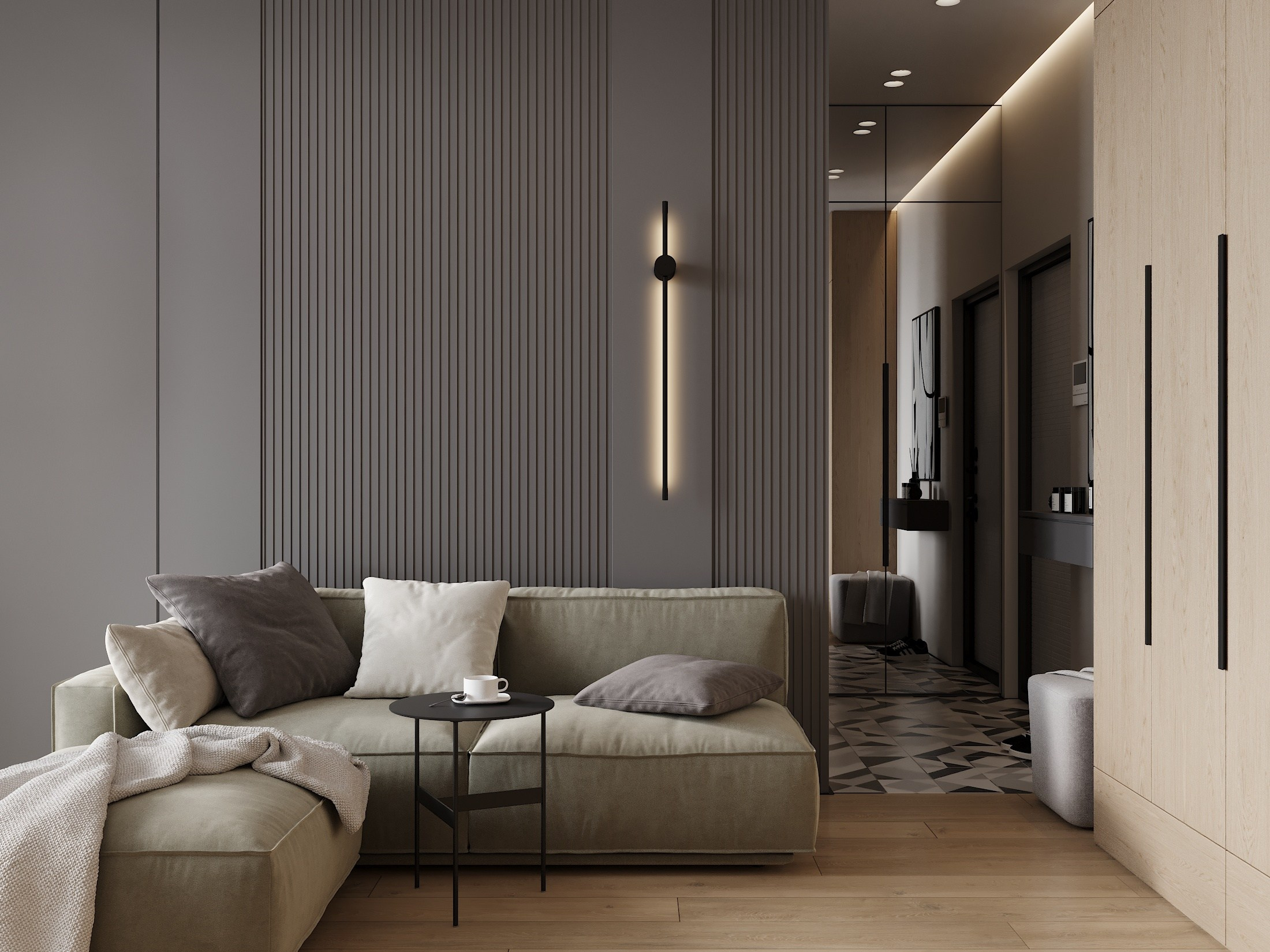 ЖК Sedanka Hills 46.0 кв.м. Дизайнер интерьера и 3D визуализатор Ванчугова Ольга