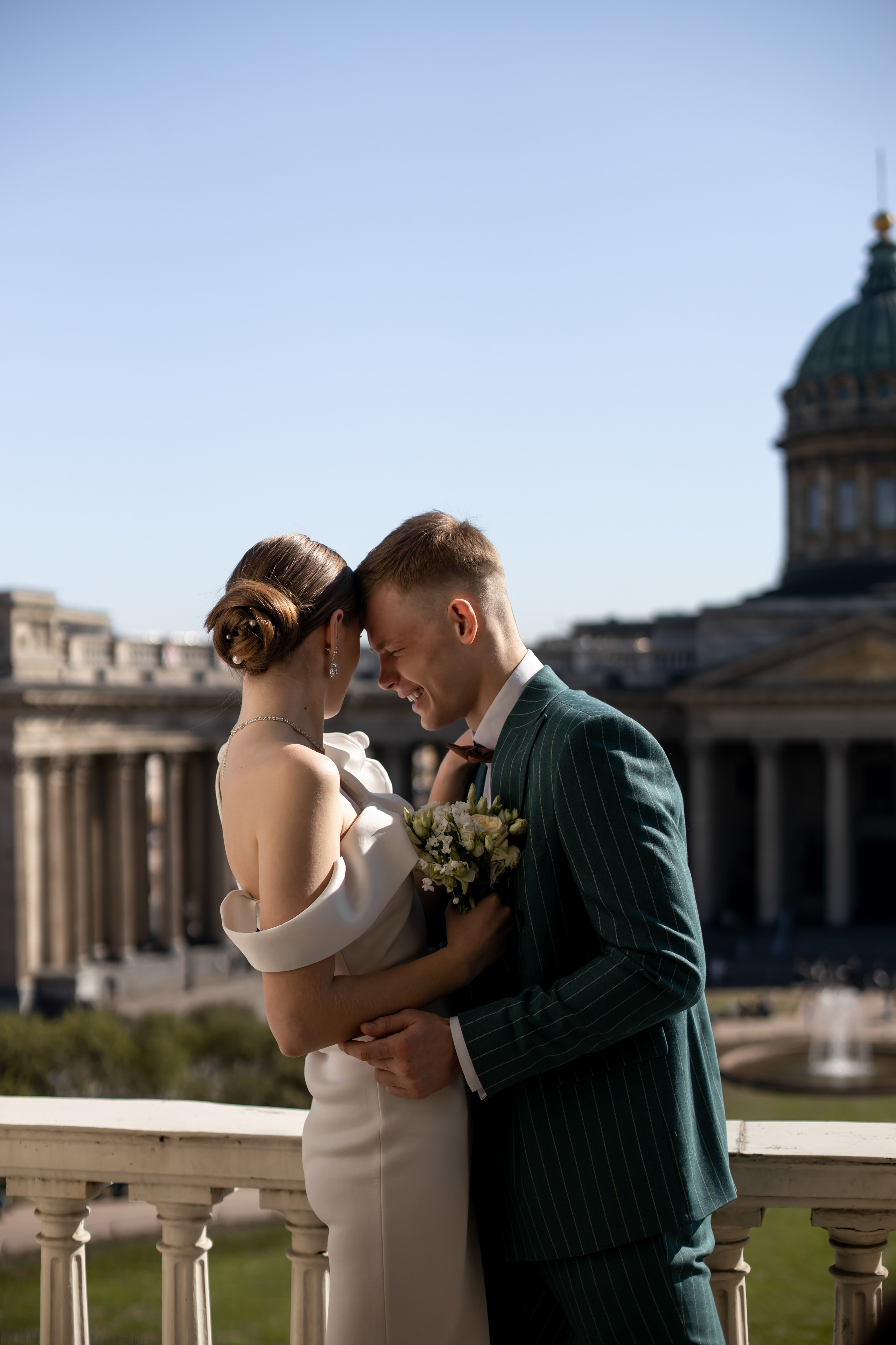 С видом на Казанский собора. Свадебный и семейный фотограф в Москве Диана Левченко