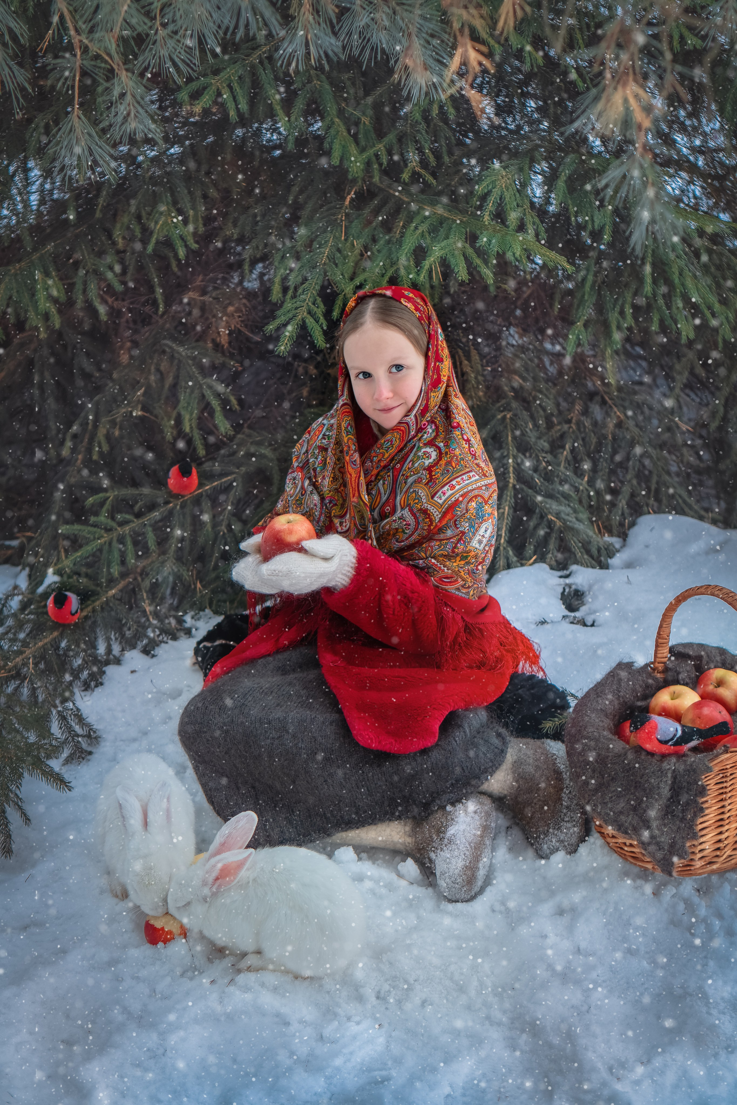 Фотосессия с кроликами в Москве от фотографа Елены Жмельковой