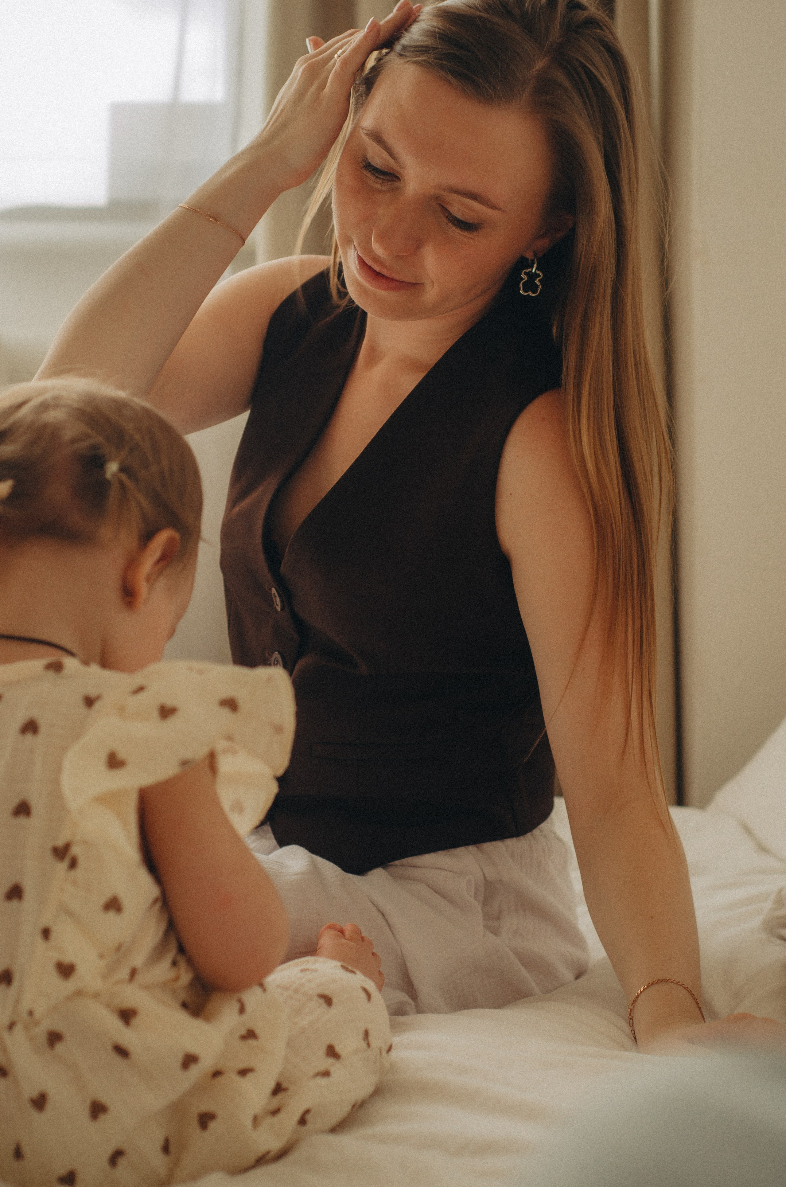 Ксюша и маленькая Маша, студия. Семейный фотограф в Барнауле Ирина Ястребова