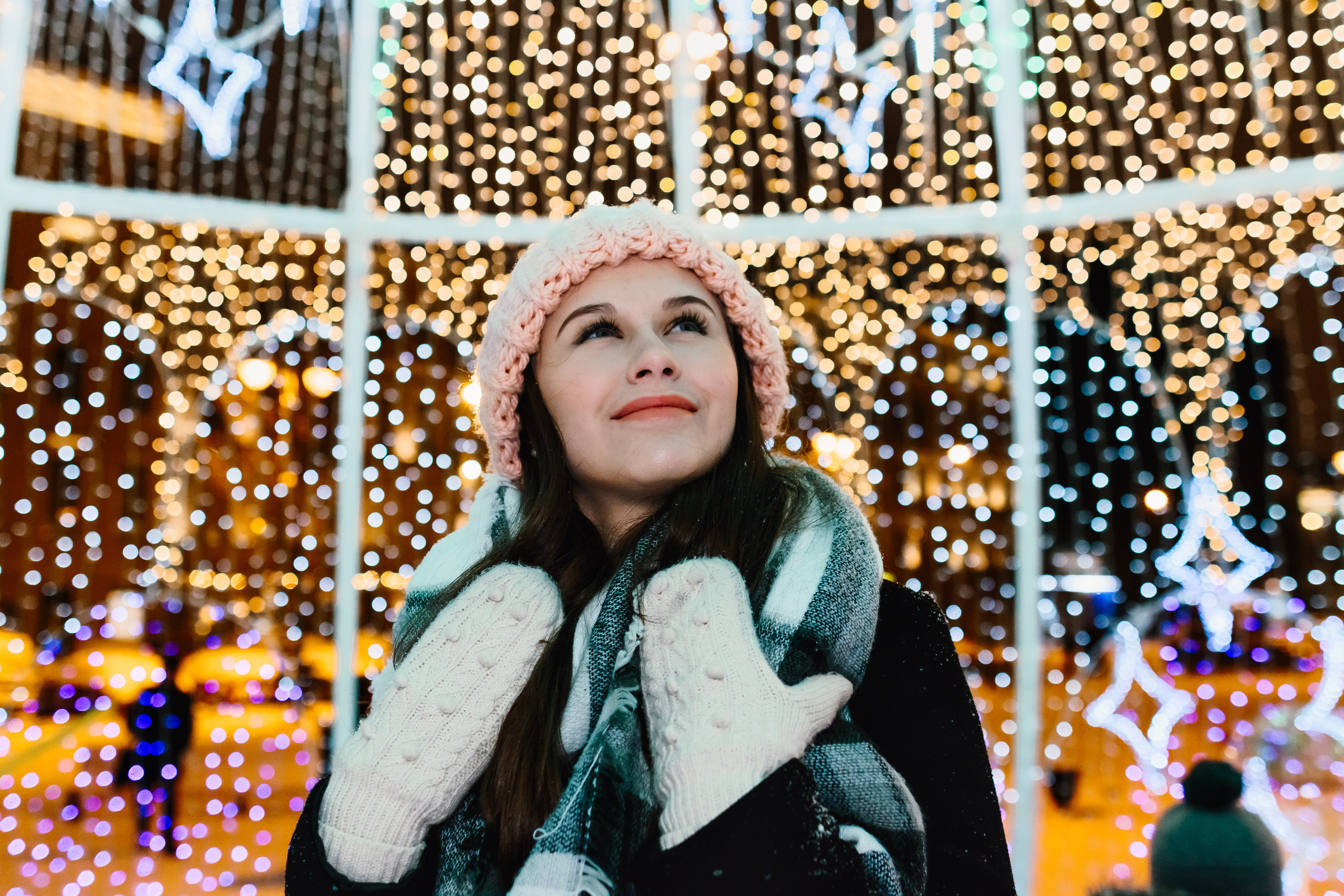 Одна в заснеженном городе. Семейный, Детский, Репортажный фотограф в Санкт-Петербурге Погодина Лю