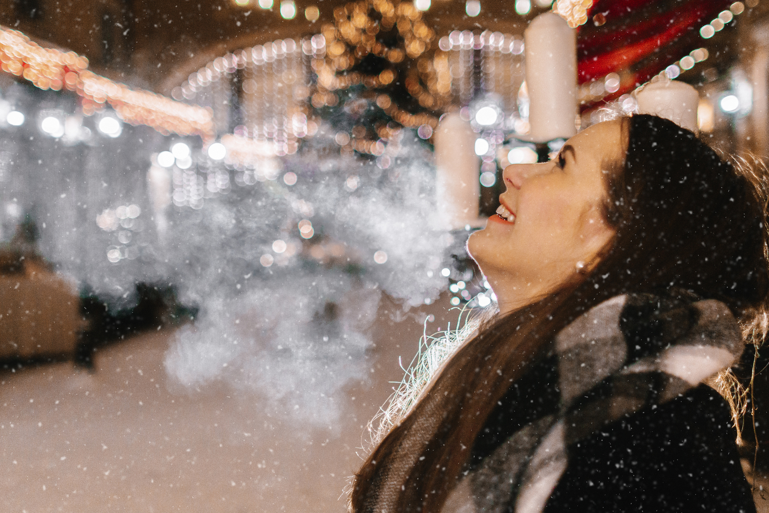 Одна в заснеженном городе. Семейный, Детский, Репортажный фотограф в Санкт-Петербурге Погодина Лю