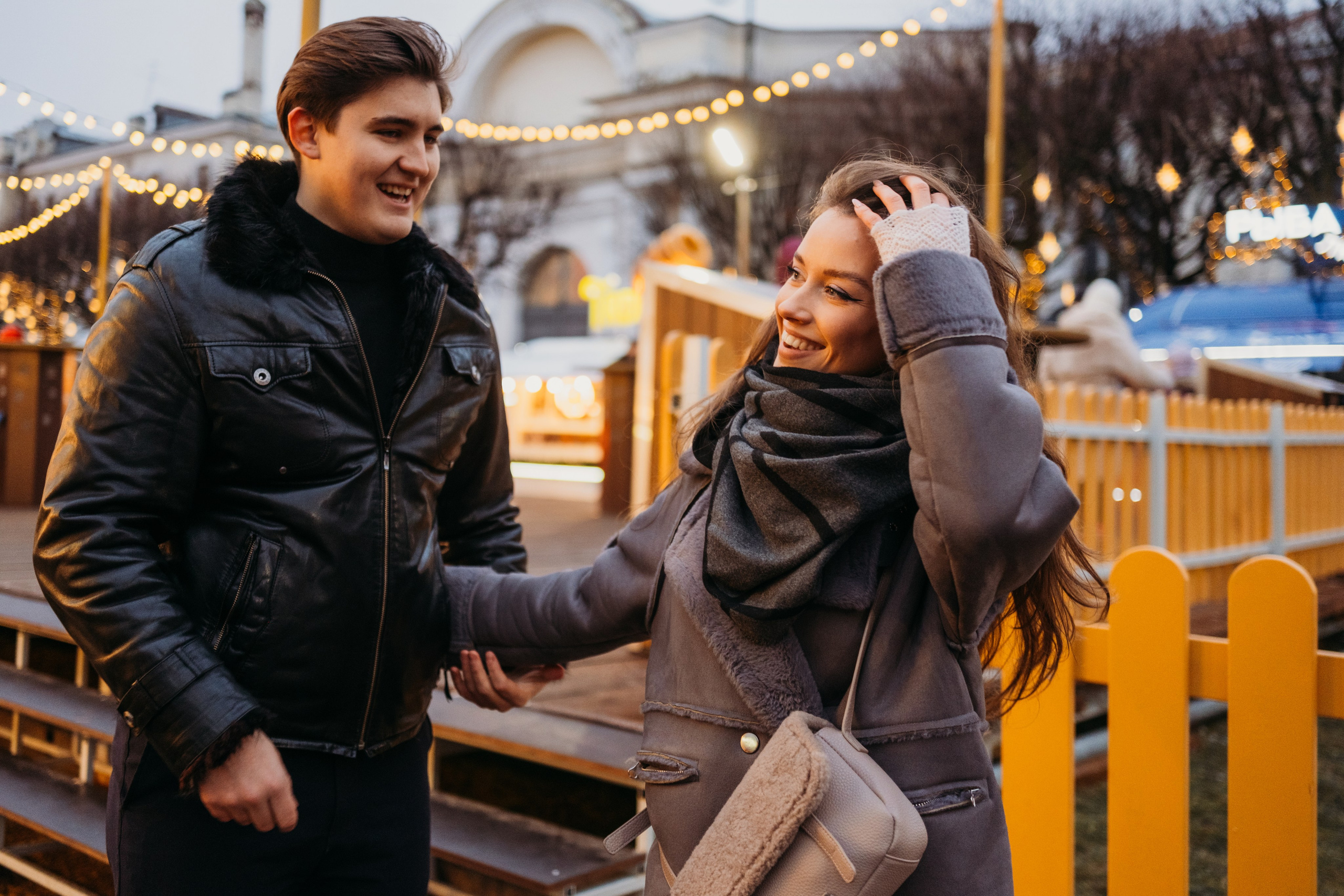 Аня и Даня: новогодняя прогулка. Семейный и детский фотограф в Санкт-Петербурге