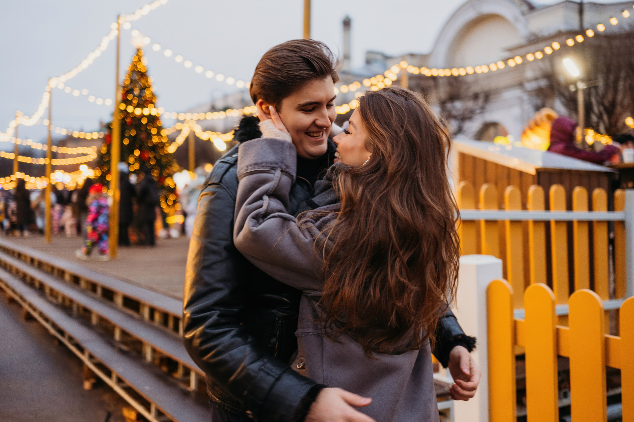Аня и Даня: новогодняя прогулка. Семейный и детский фотограф в Санкт-Петербурге