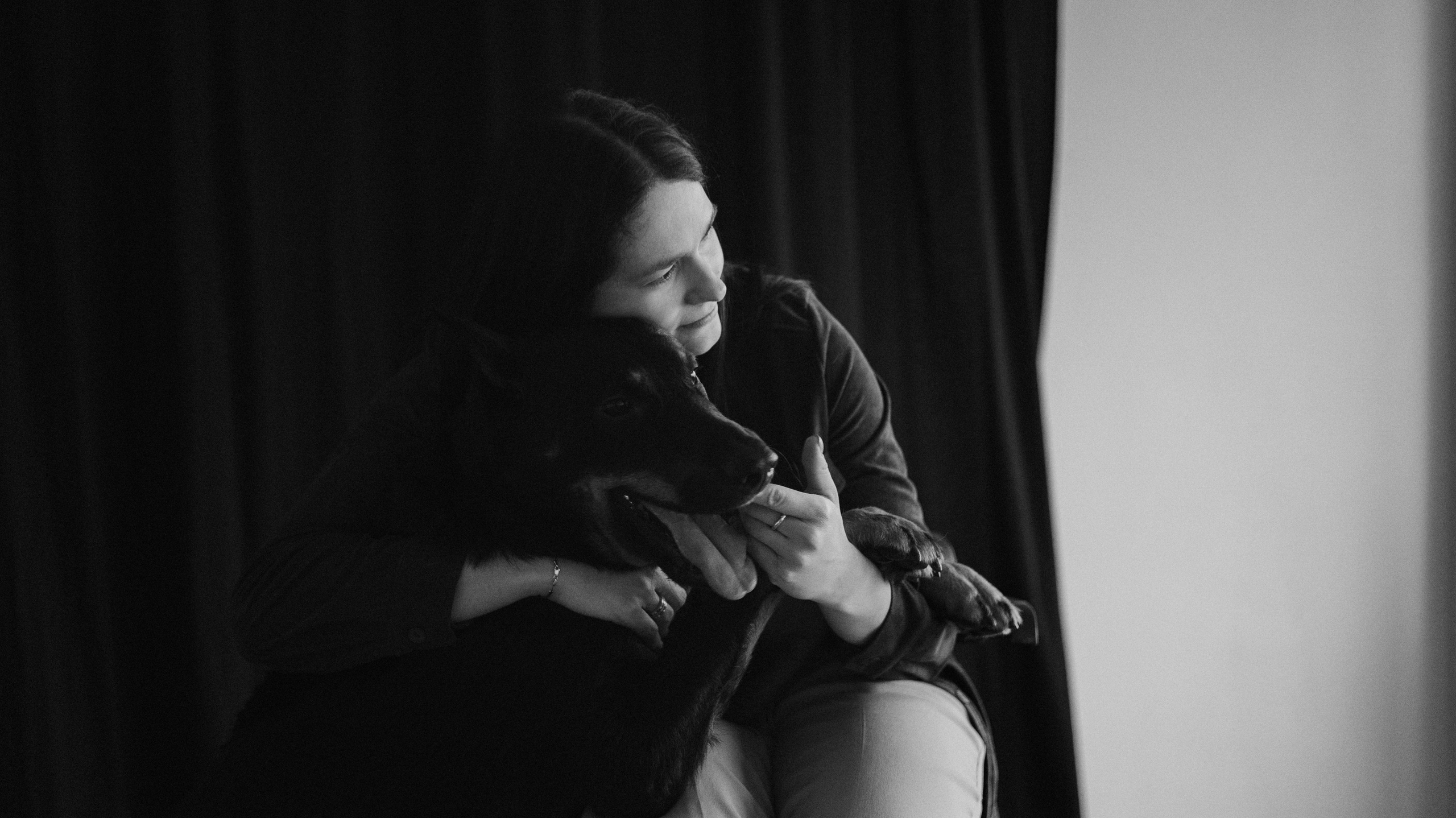 Полина и Зевс. Фотограф-анималист Богданова Полина