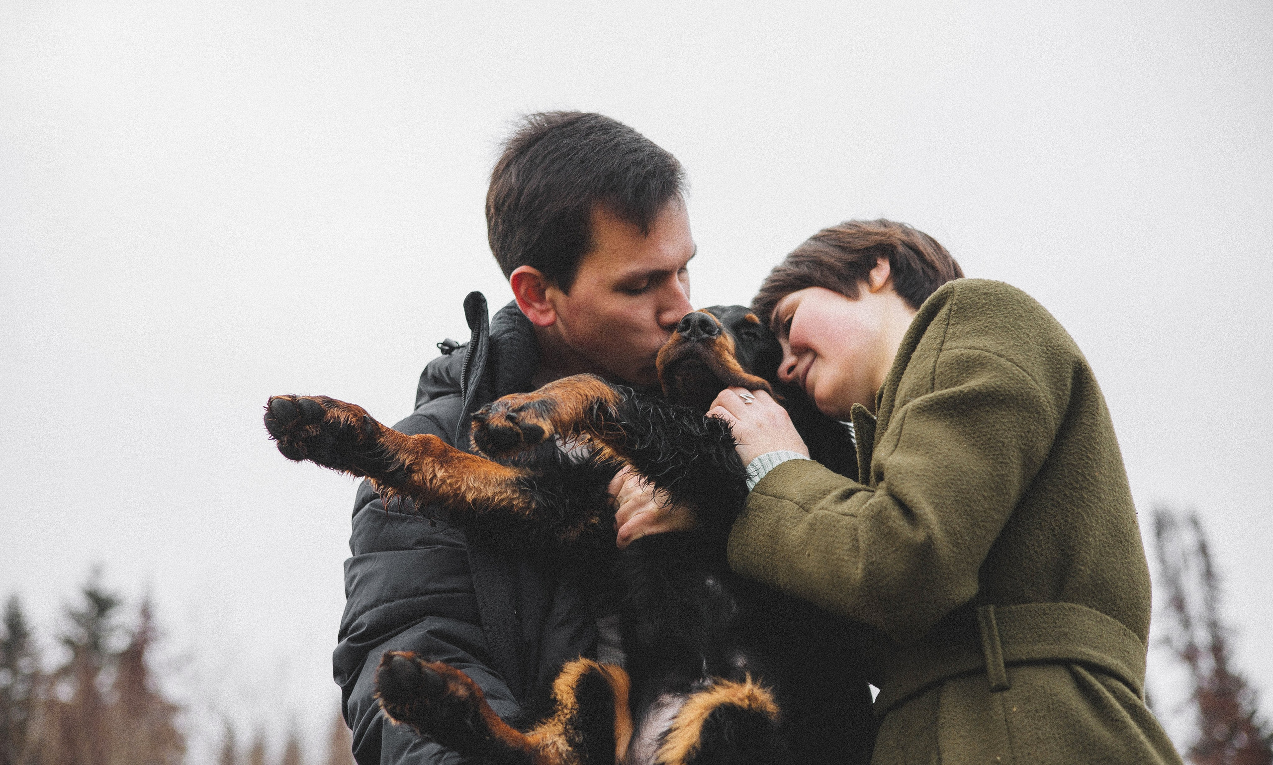 Даша, Глеб, Барс и Бруно. Фотограф-анималист Богданова Полина