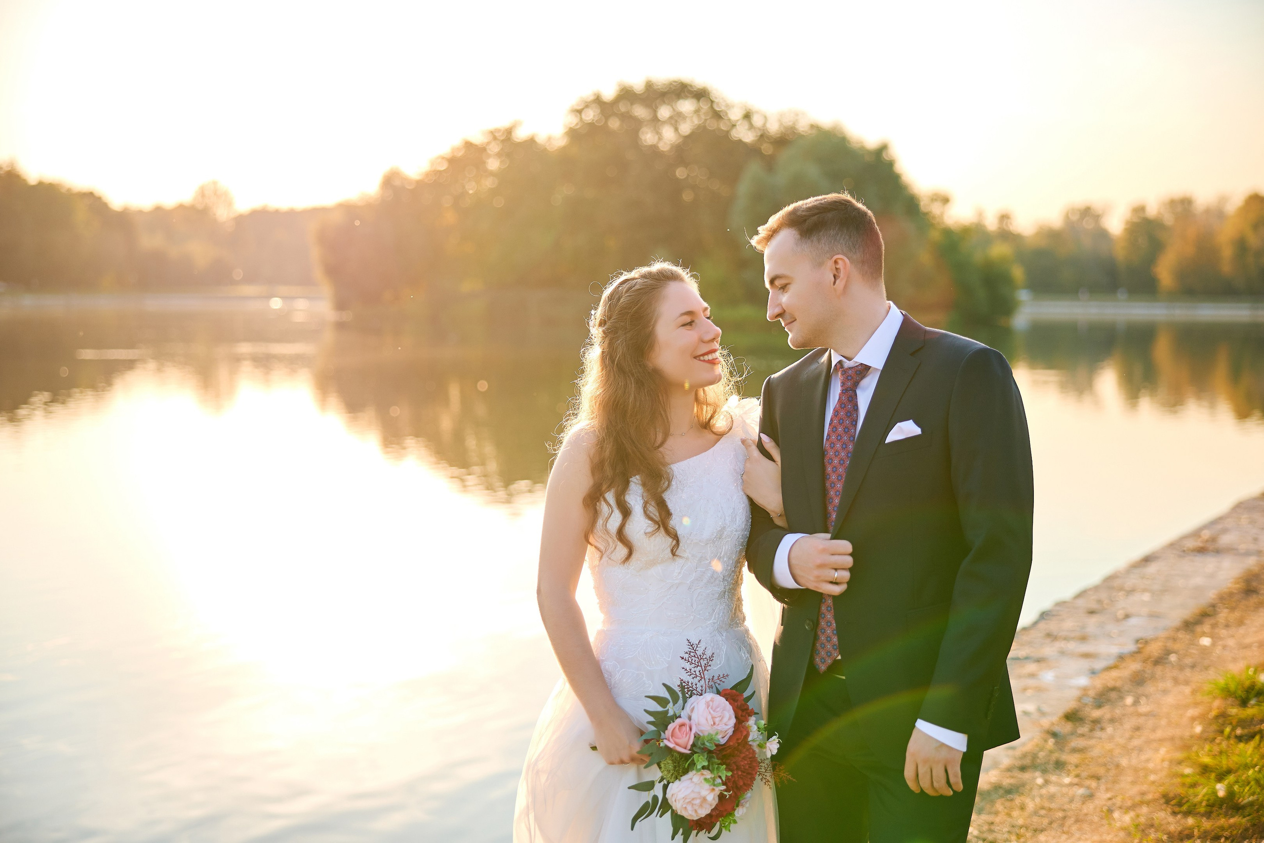 Свадебная фотосессия в Кусково. Свадебный фотограф Сергей Колбинский