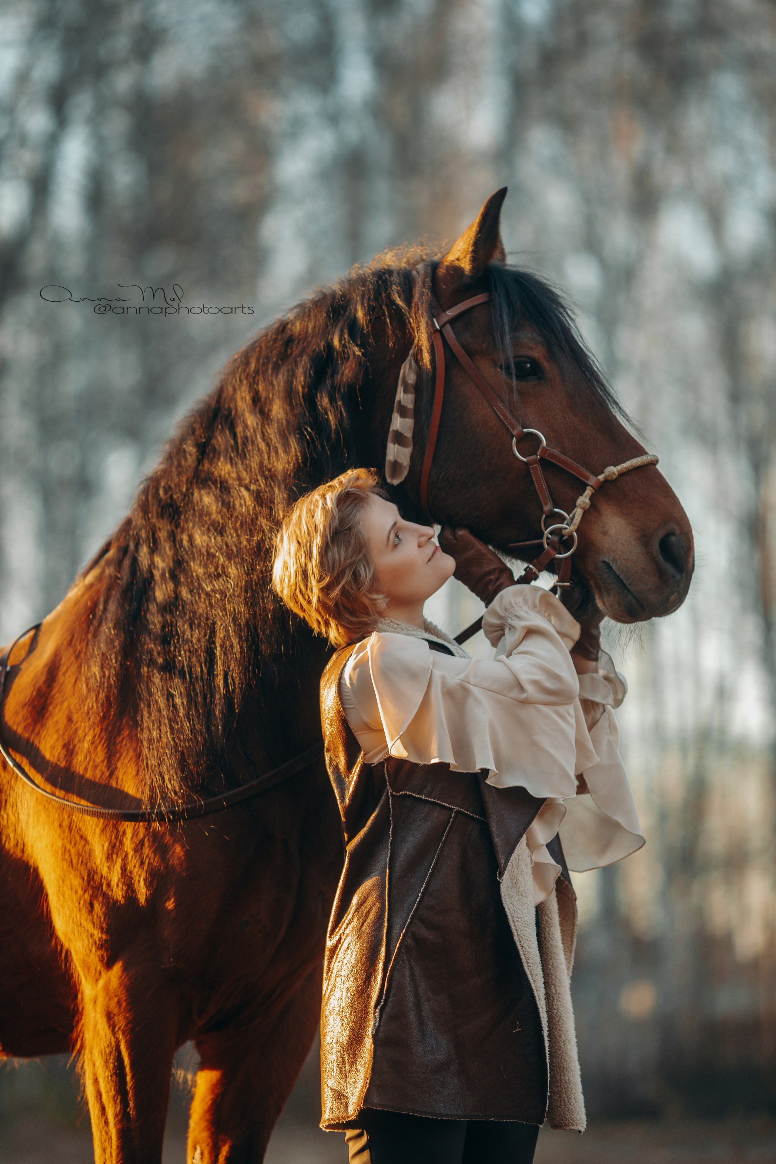 Наталья и Талисман. Анна Молчанова конный фотограф в Тюмени | фотосессии с лошадьми Тюмень
