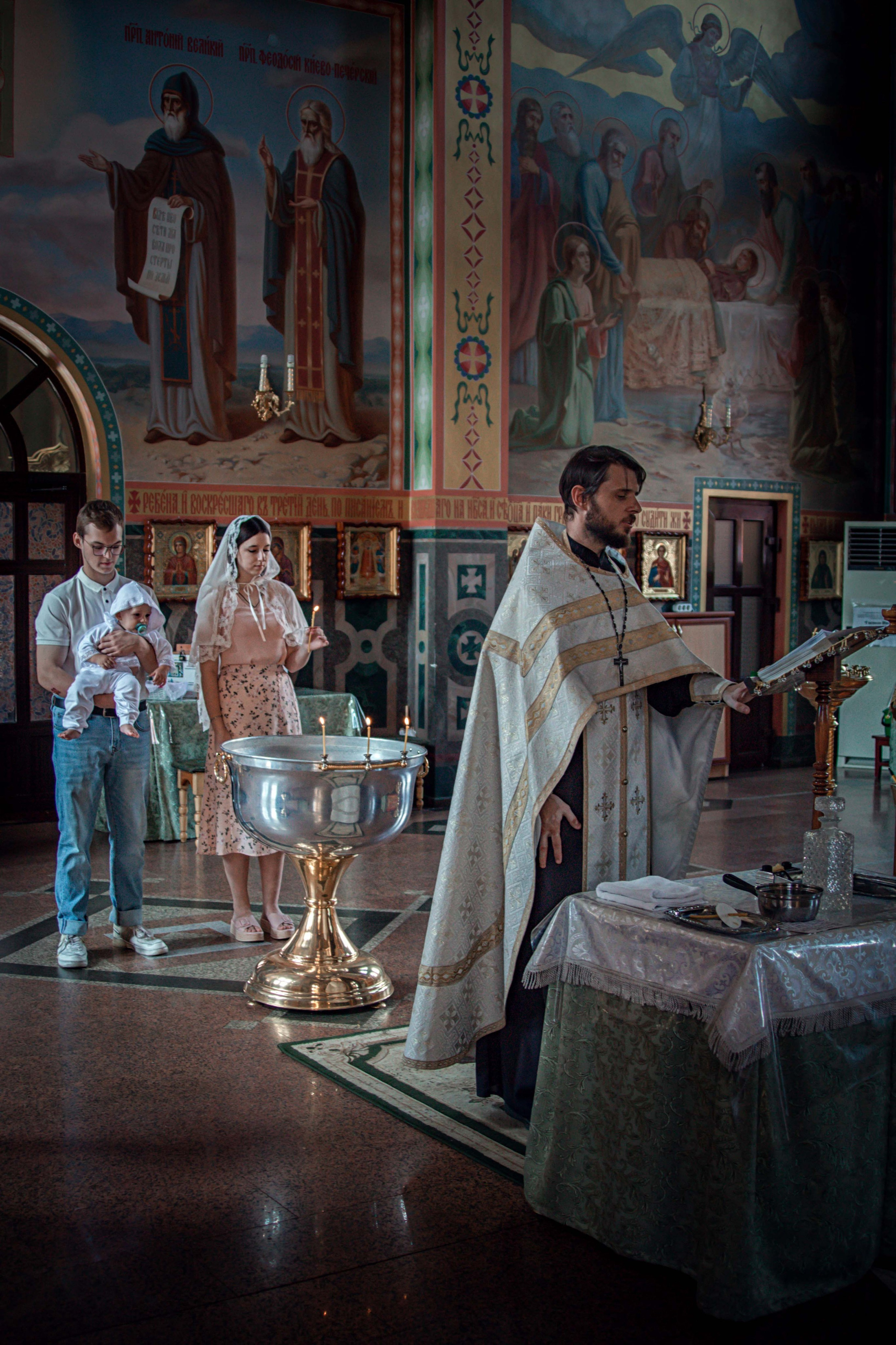 Крещение. Семейный и детский фотограф в Москве Ольга Кривенцова