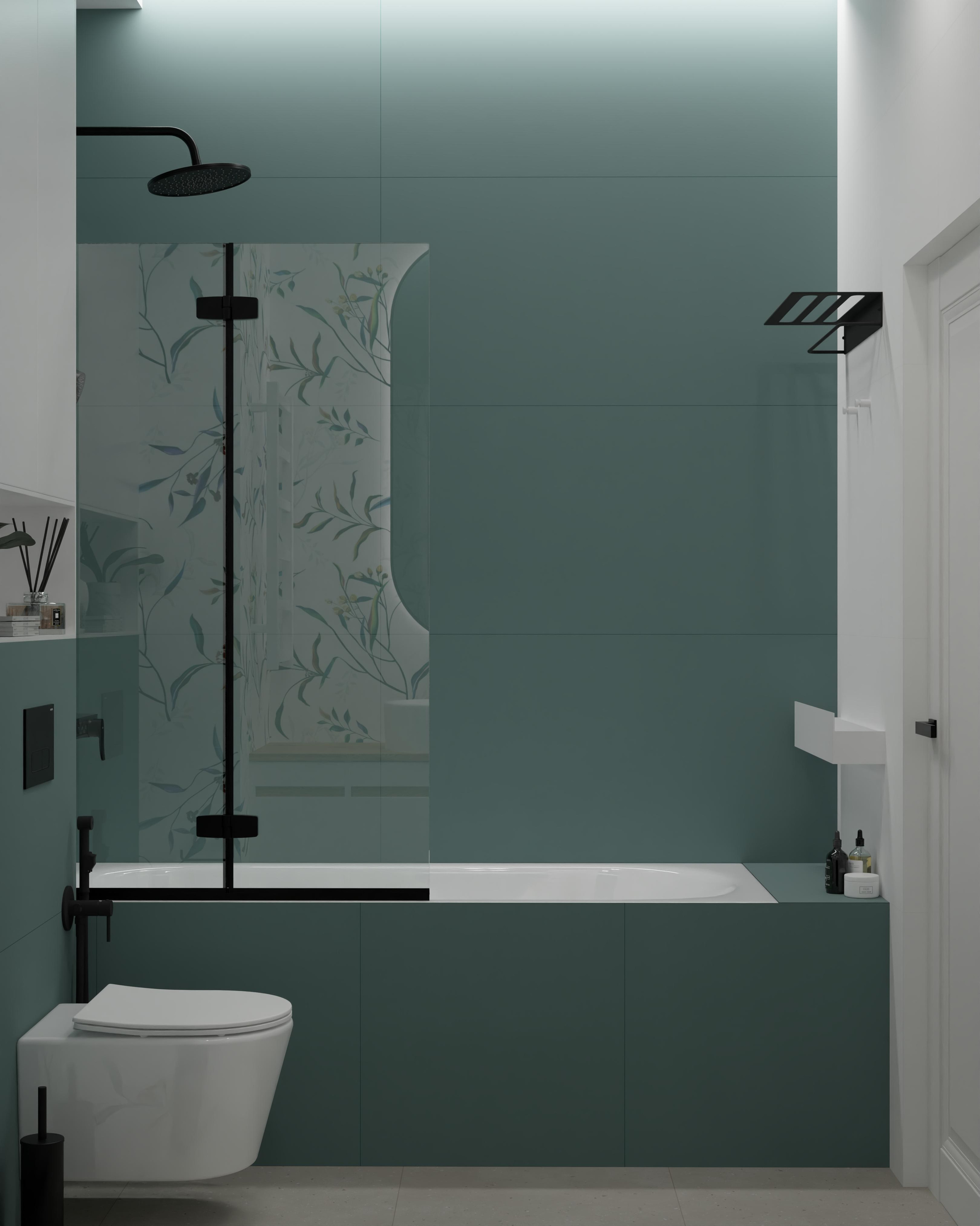 Ванная в студии (вариант II). DMDesign — студия дизайна интерьеров