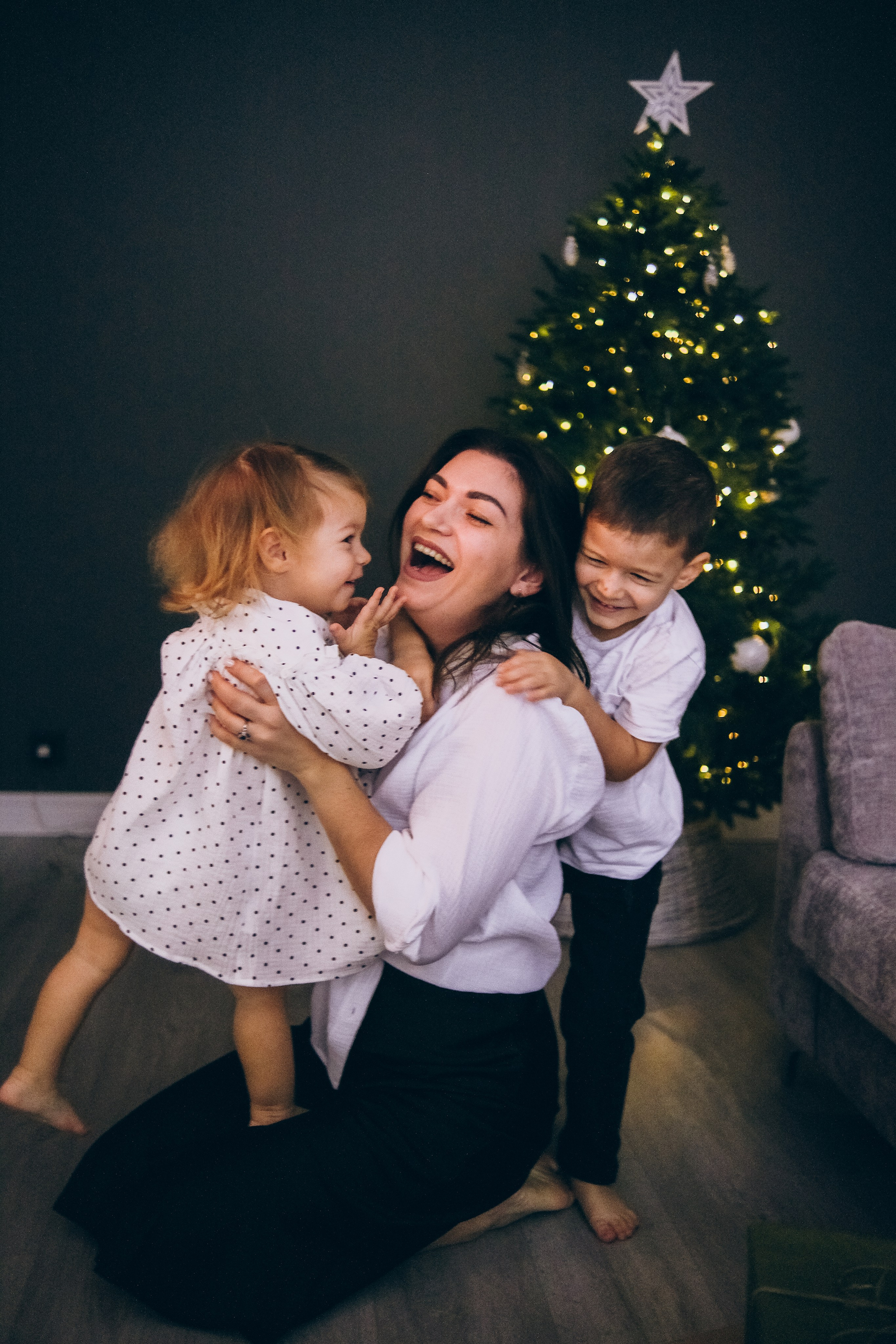 Новогодняя семейная история. Семейный детский ньюборн фотограф в Москве Марта Петрова