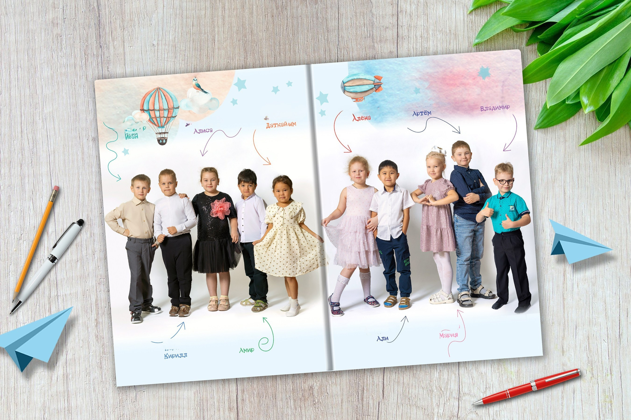 Выпускной альбом для детского сада. Выпускные альбомы в Верхней Пышме. Фотостудия «Олеся»
