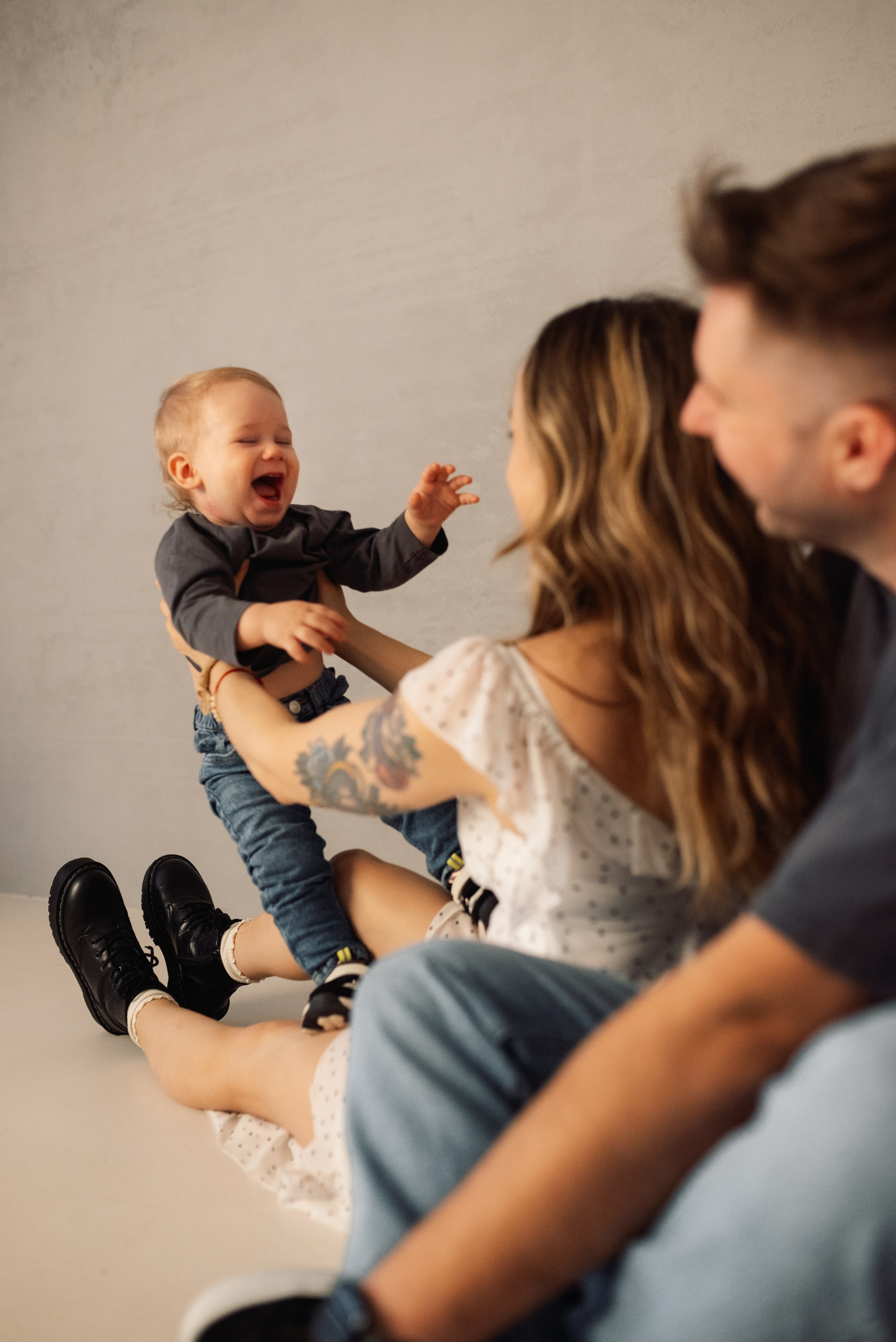 Годовасие с мамой и папой. Семейный и детский фотограф в Щелково Алена Дробот