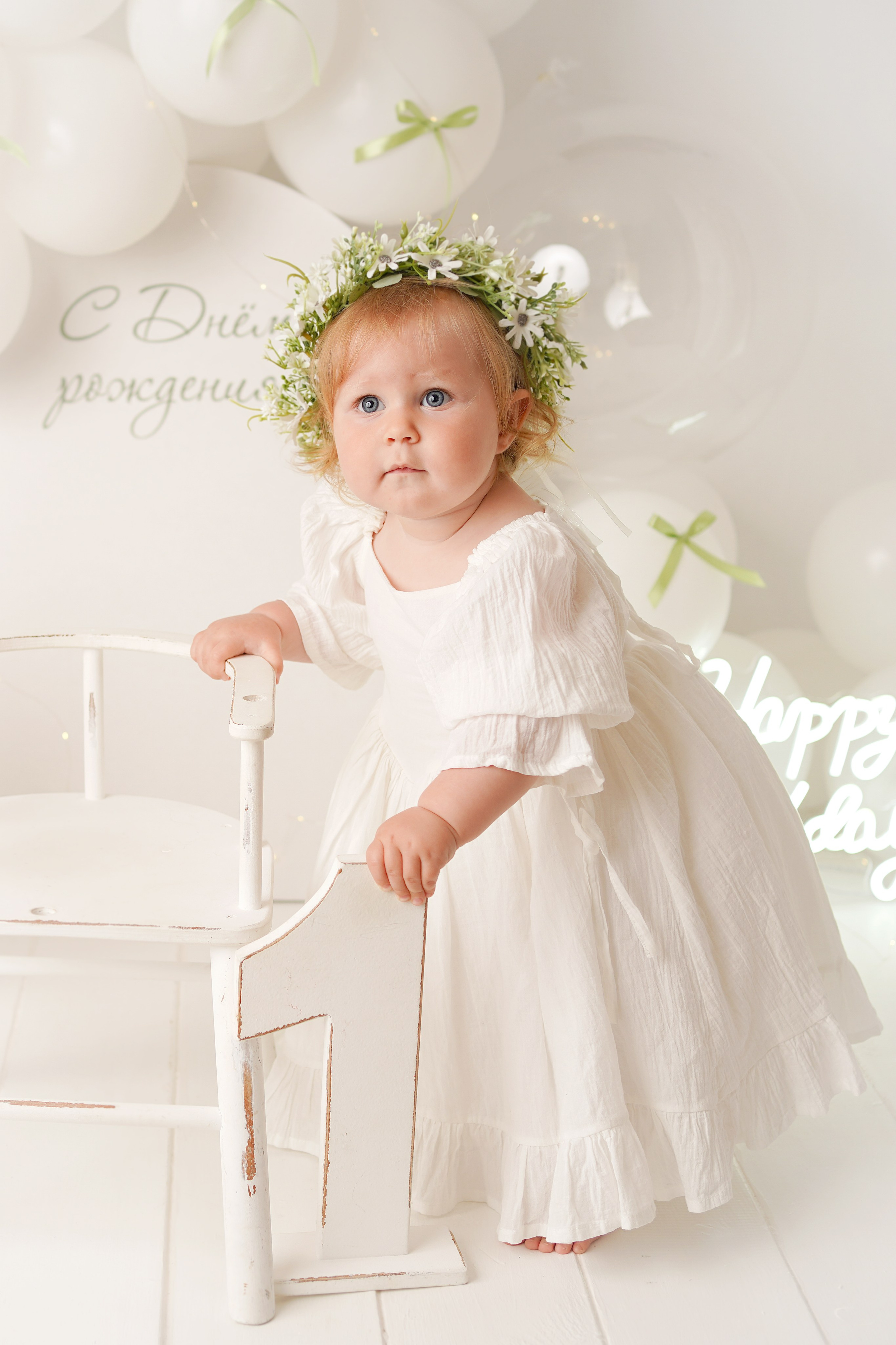 Детская фотосессия Первый годик Алисы. Детский фотограф и фотограф новорожденных в Калининград Оксана Иваний