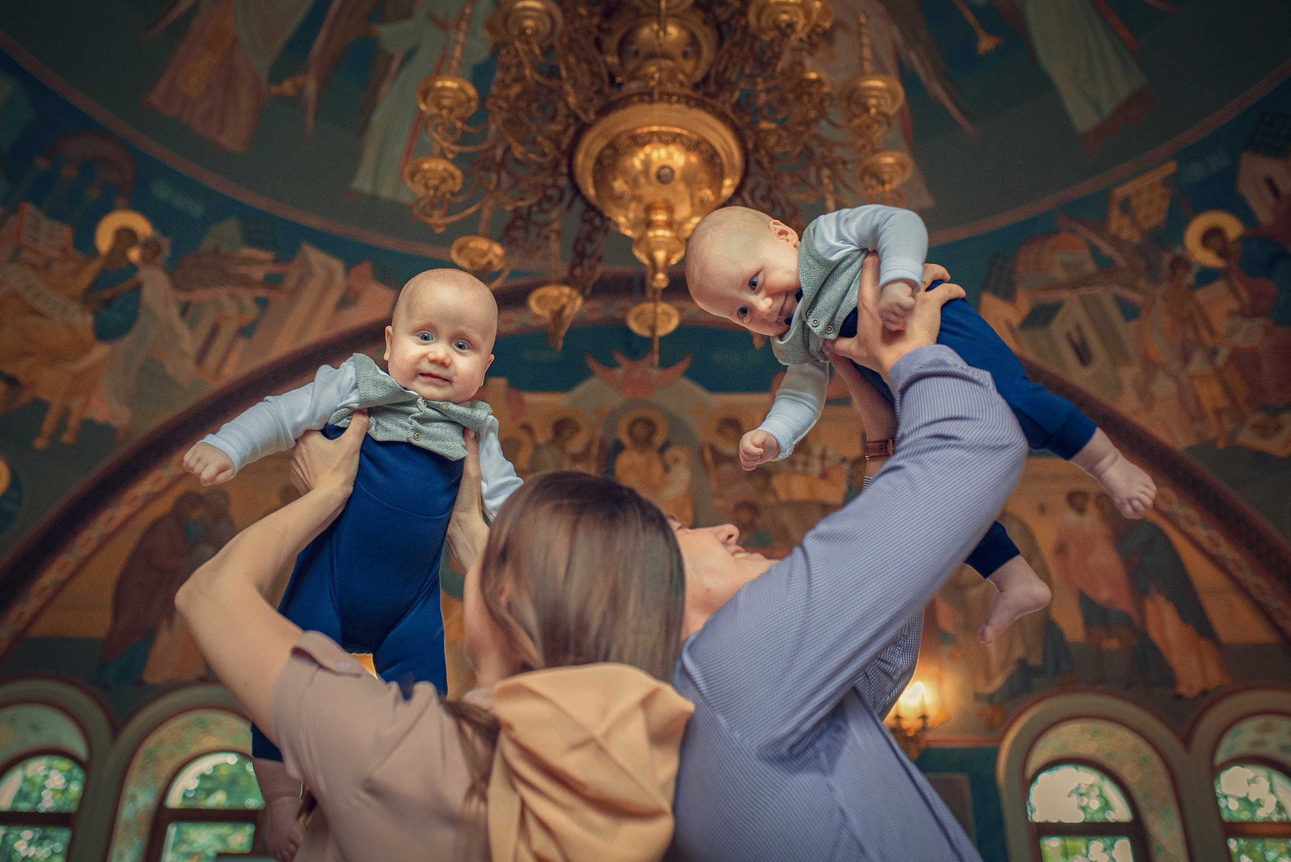 Таинство Крещения. Максим и Денис. Фотографии. Фотограф Стеценко Наталия. Одинцово, Москва, Московская область