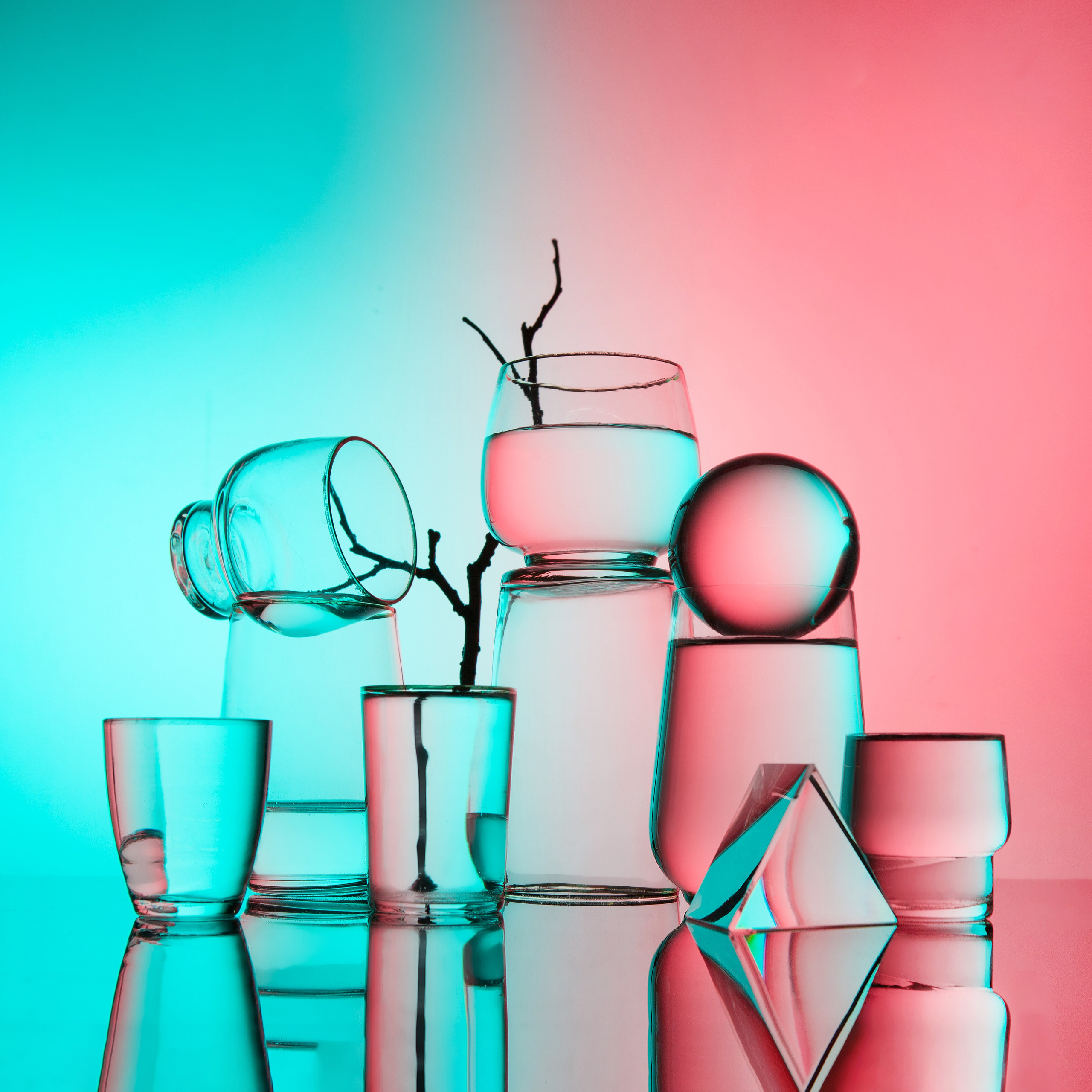 Рекламные фото. Стекло. Фотограф Мария Кольцова