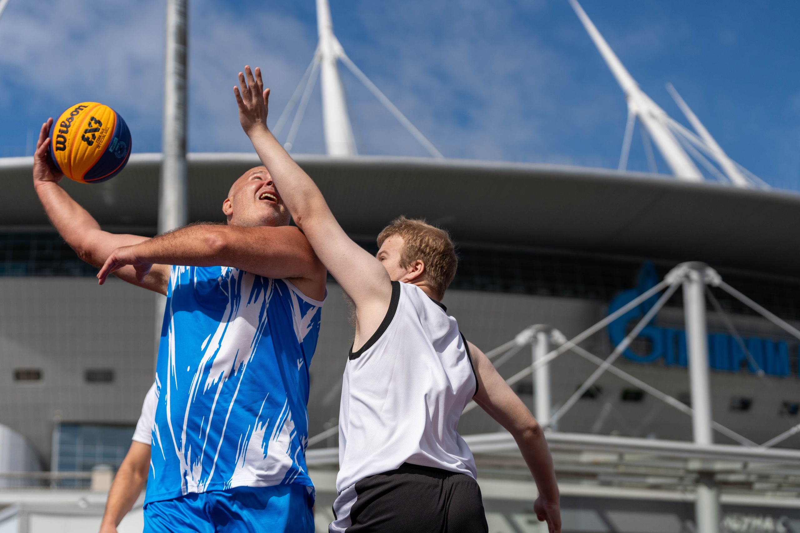 Динамичный кадр баскетбольного матча 3х3, спортивный фотограф Санкт-Петербург
