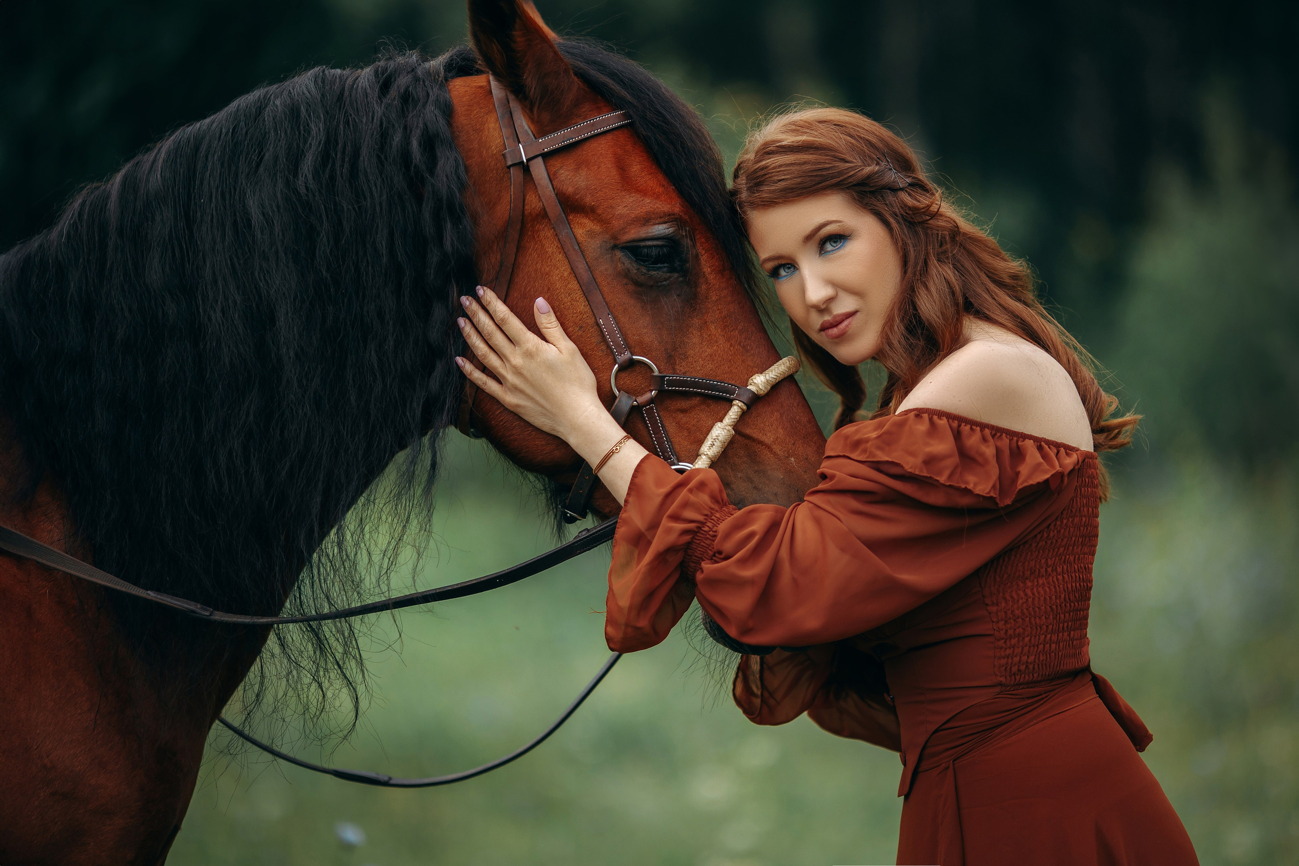 Елена и Талисман. Анна Молчанова конный фотограф в Тюмени | фотосессии с лошадьми Тюмень